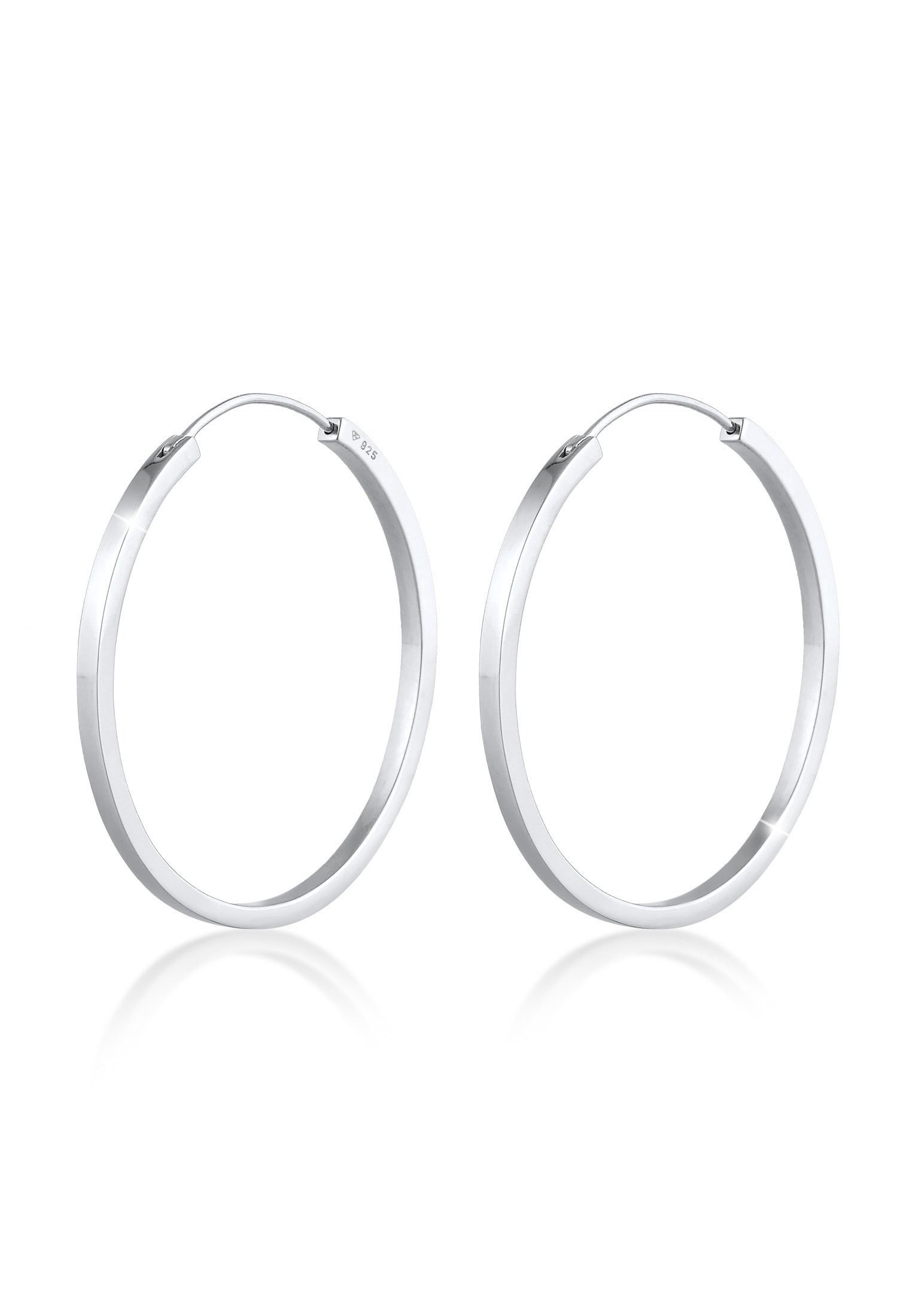 Paar Creolen Geo Elli 925 Silber