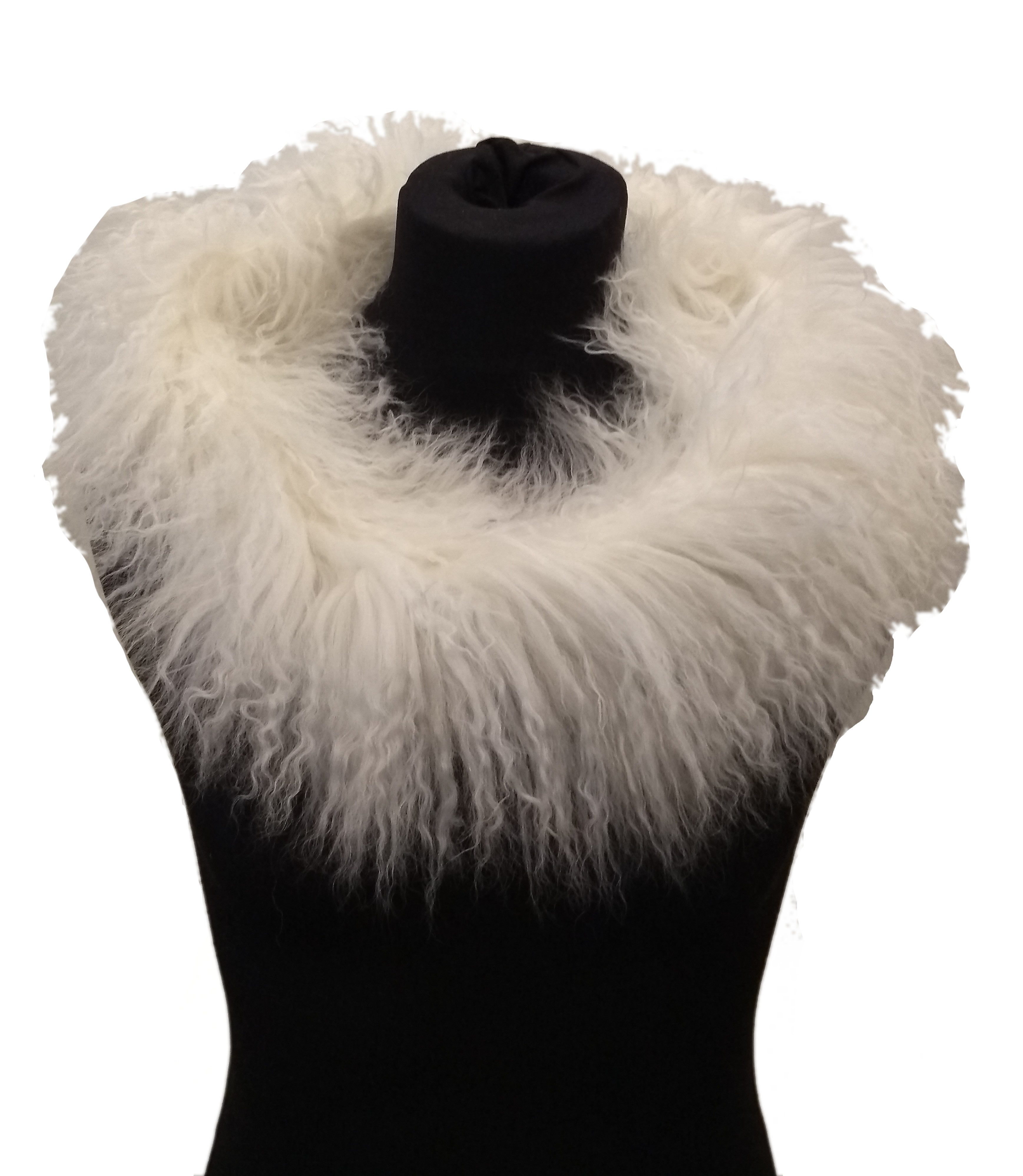 Reissner Lammfelle Schal Tibet Lammfell Kurz Schal BOA Kragen 75cm