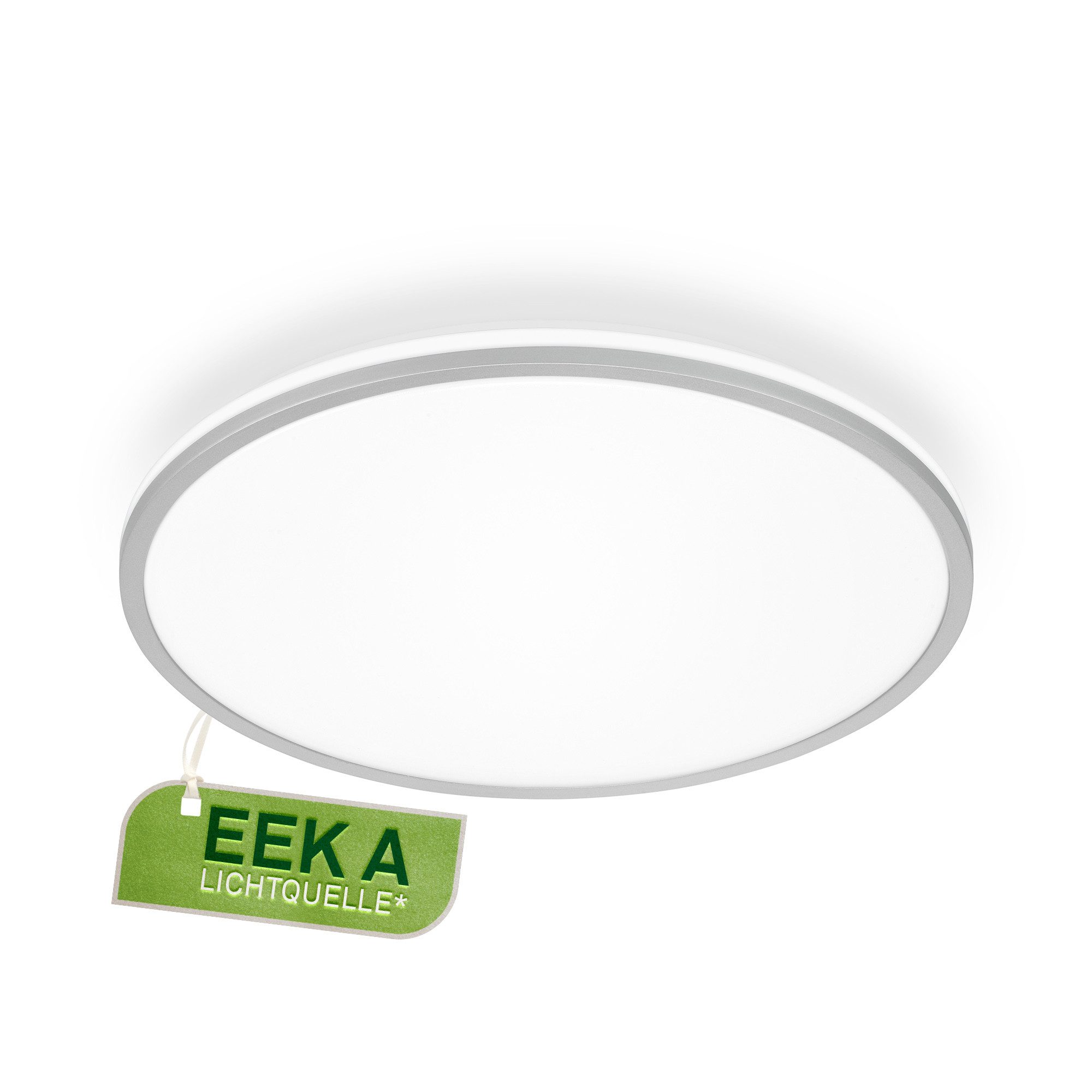 Briloner Leuchten LED Deckenleuchte Panel ultraflach Energieeffizienz A, LED fest integriert, 4000K, 33x6cm, 8,5W, 1800lm