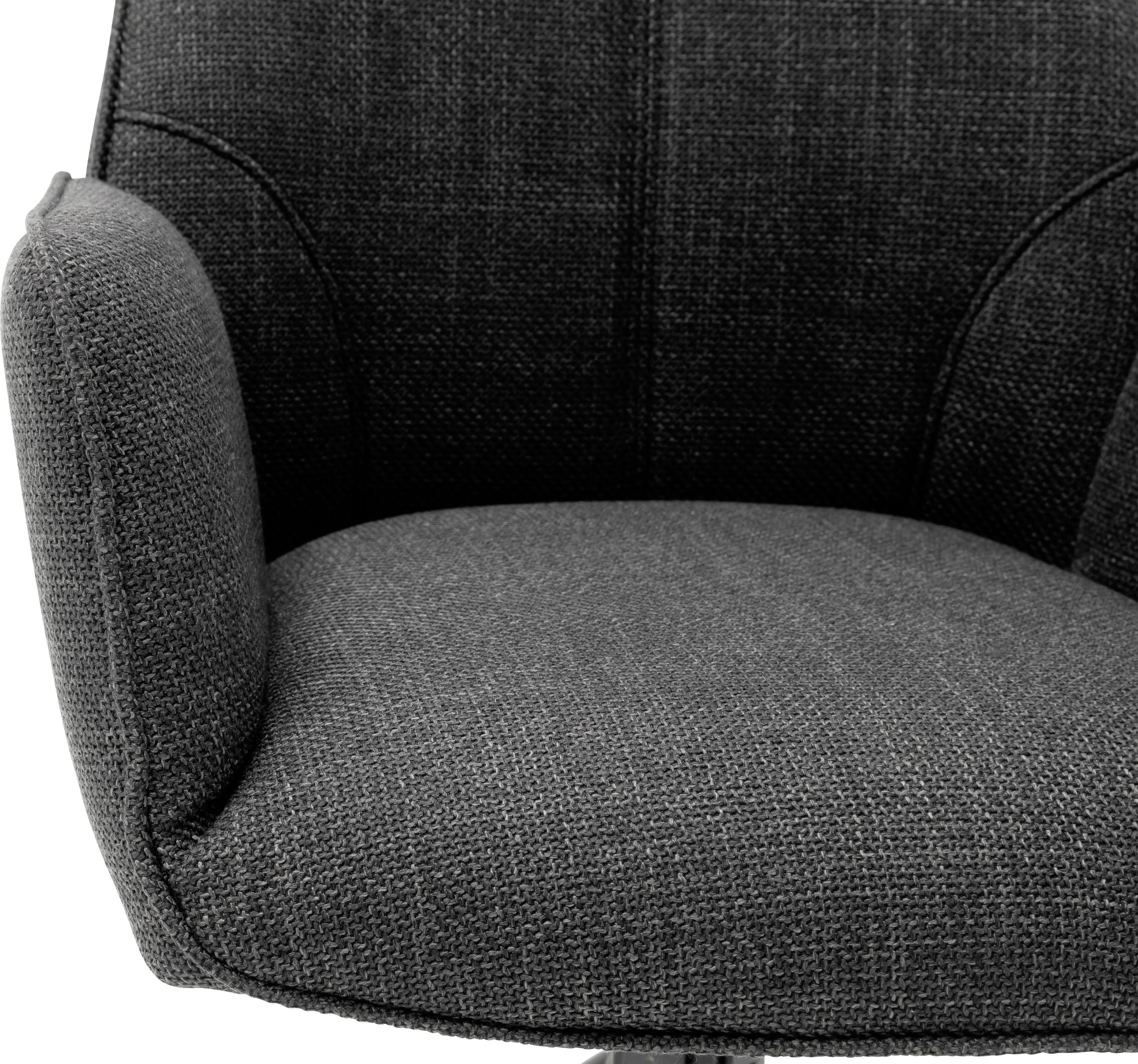 furniture 180°drehabr 2er-Set, Anthrazit kg belastbar Pemba | 120 Stuhl mit Anthrazit Nivellierung, (Set, St), bis 4-Fußstuhl 2 MCA