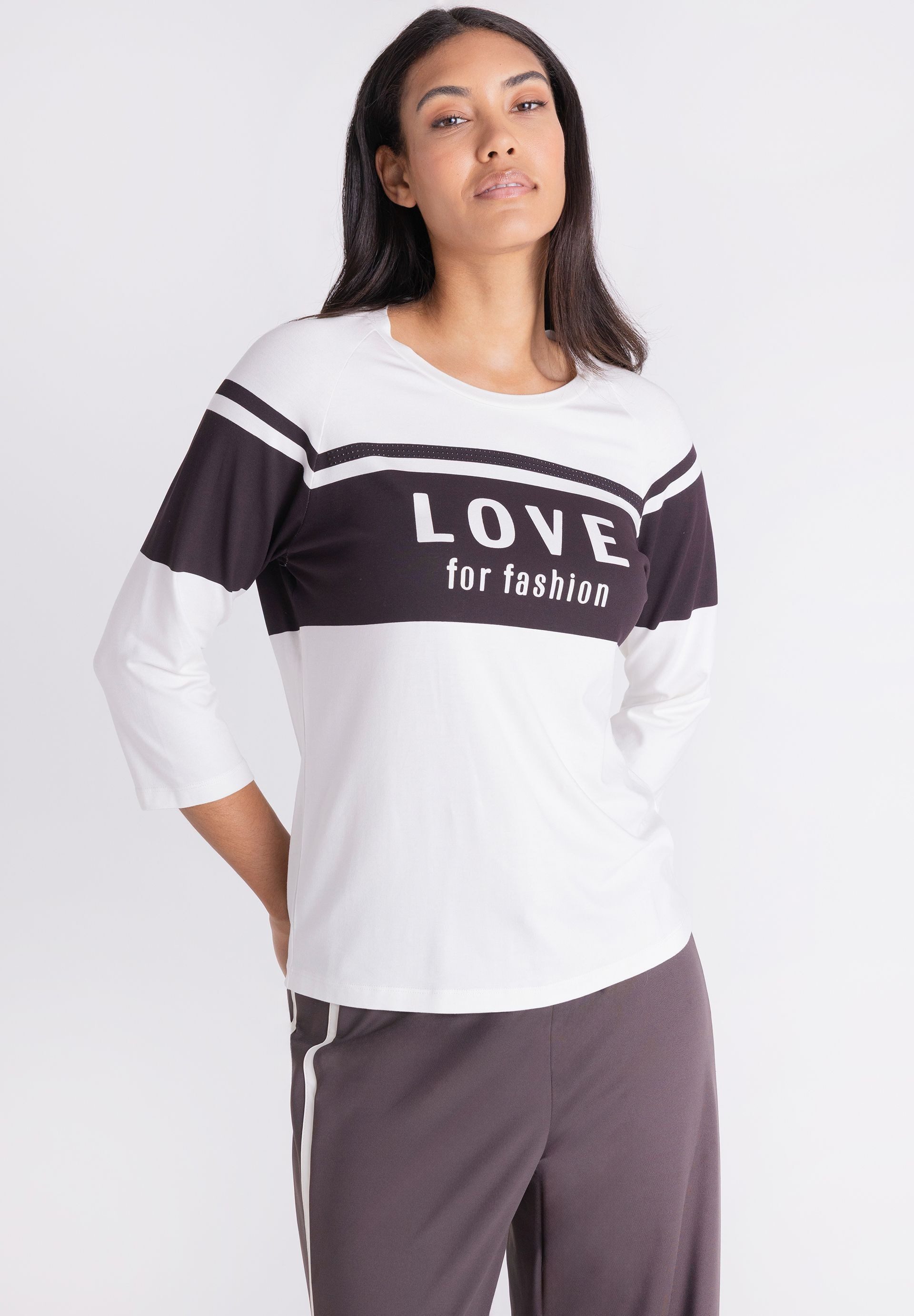 TUZZI T-Shirt mit Streifendetails