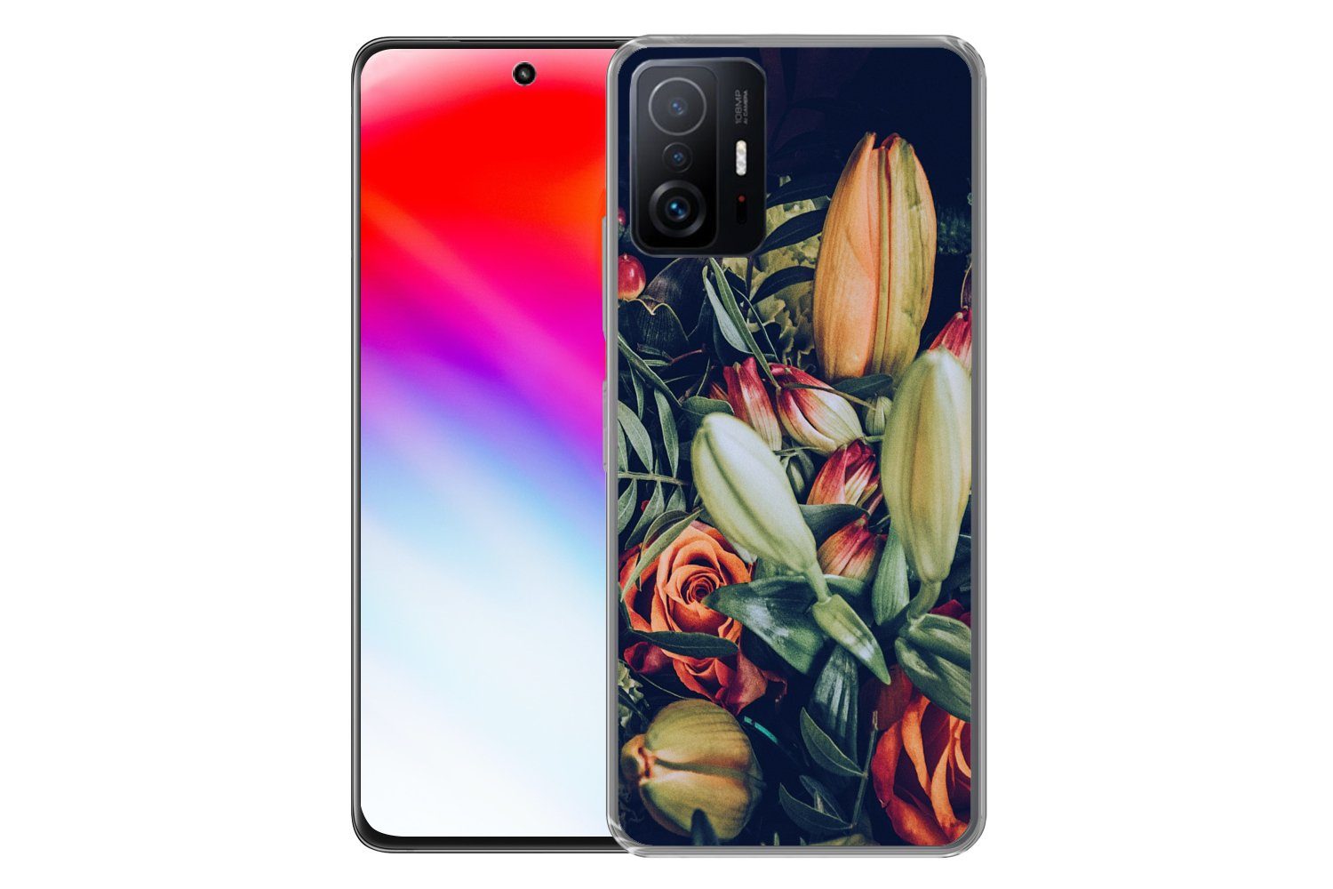 MuchoWow Handyhülle für Xiaomi 11 Lite 5G NE Blumenstrauß - Stilleben - Blumen - Pflanzen, Phone Case, Silikon, Schutzhülle Dünn