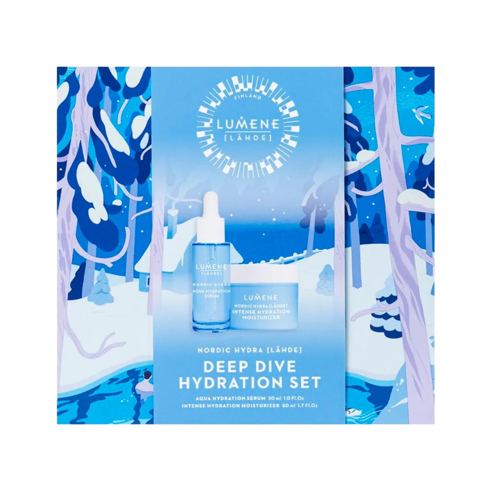 Lumene Gesichtspflege-Set Nordic Hydra [Lähde] Deep Dive Hydration Set 2025, 2-tlg.