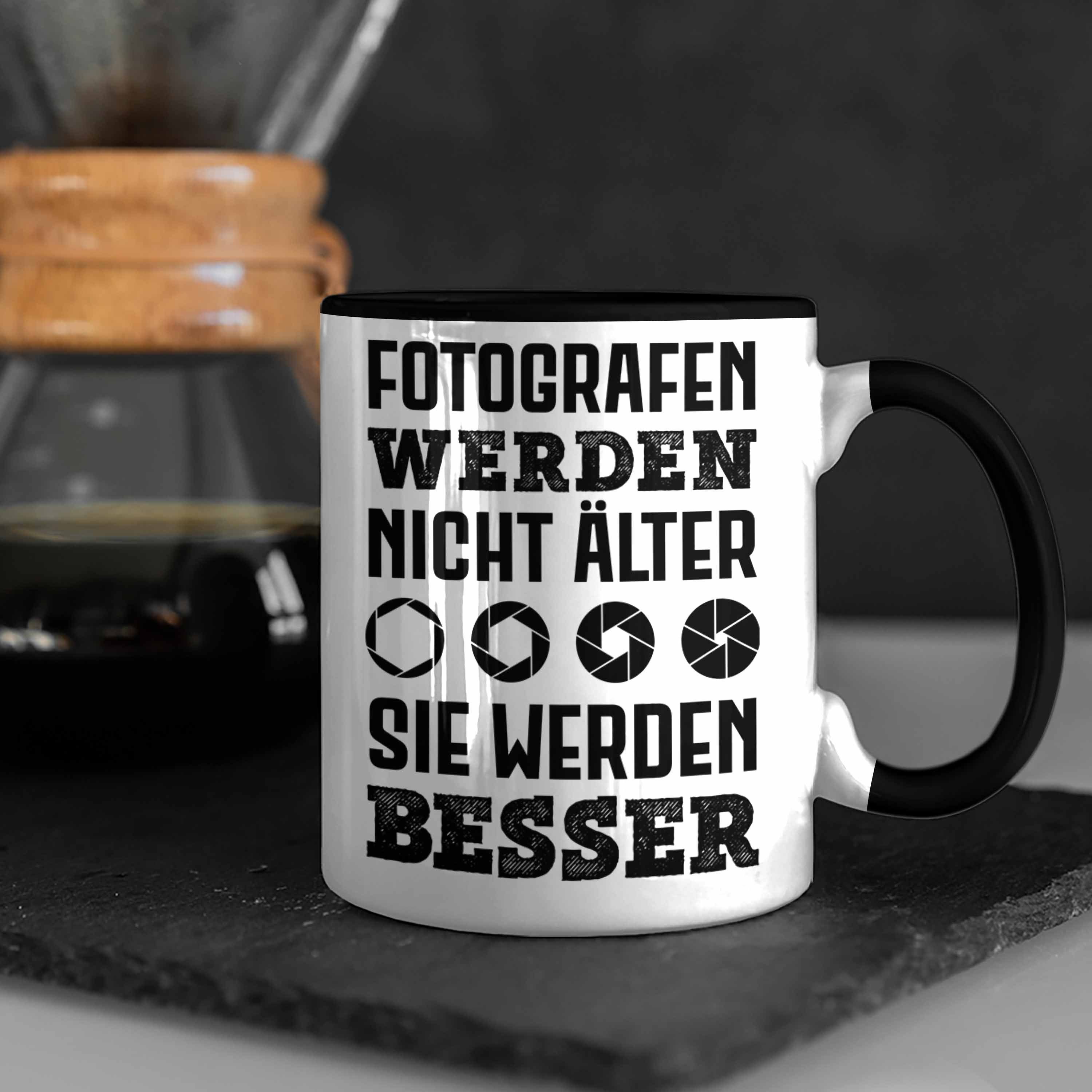 Tasse Schwarz Spruch - Trendation Trendation Fotografie Fotografieren Geschenkideen Fotograf Kaffeetasse Geschenk Tasse Lustiger Zubehör