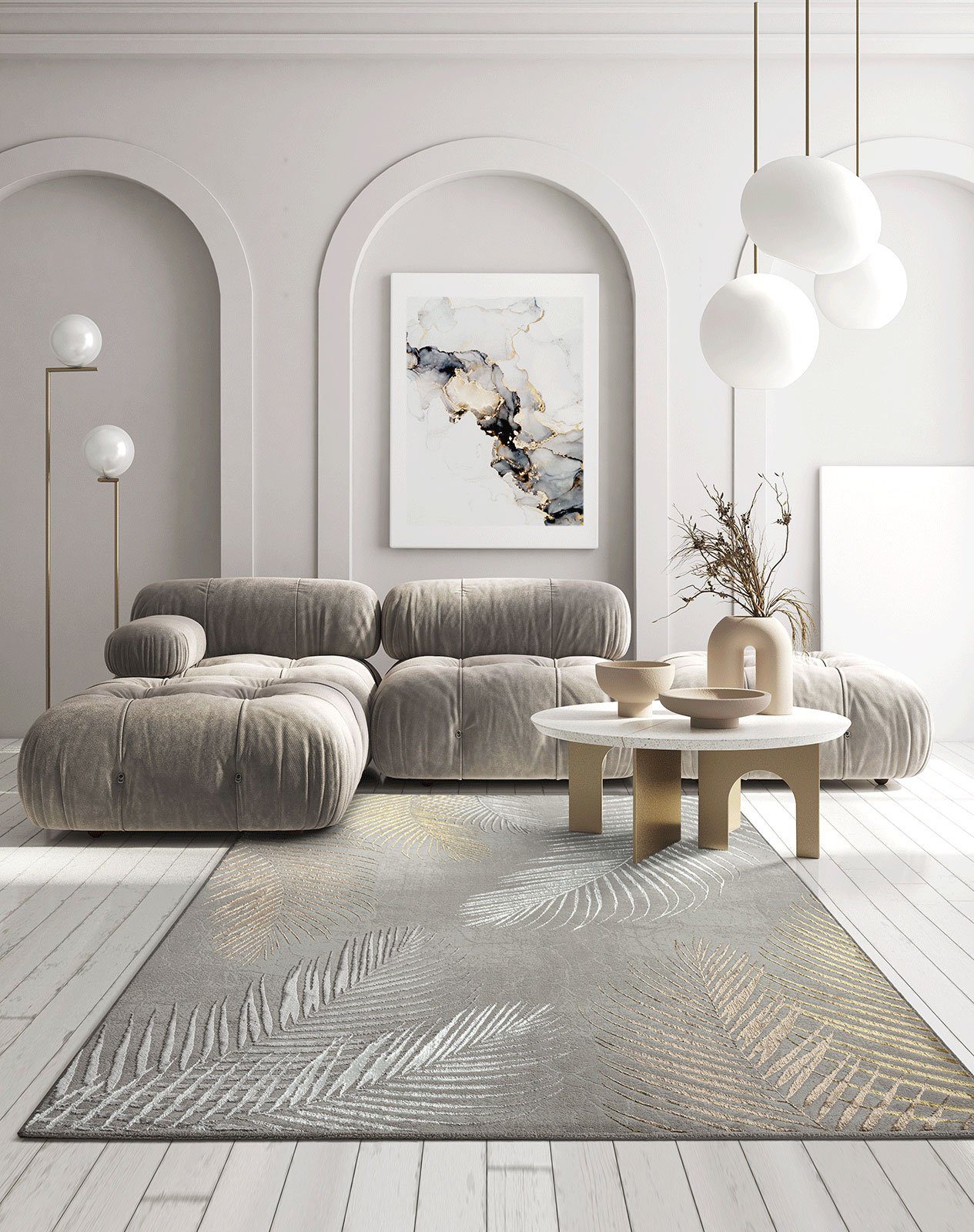 TaraCarpet Teppich TaraCarpet Designerteppich Florida Palme, günstig online kaufen