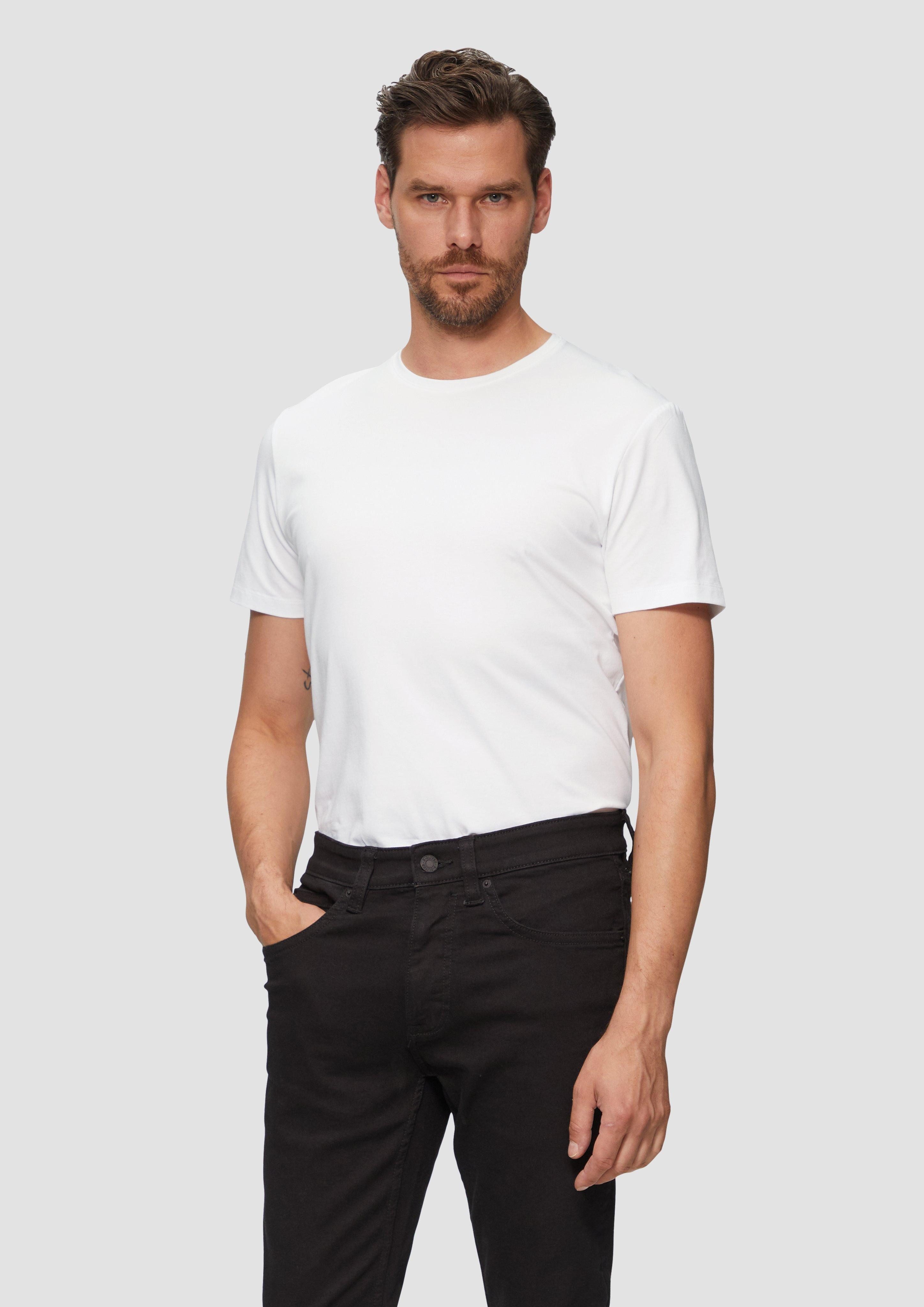 s.Oliver BLACK LABEL Kurzarmshirt T-Shirt aus günstig online kaufen