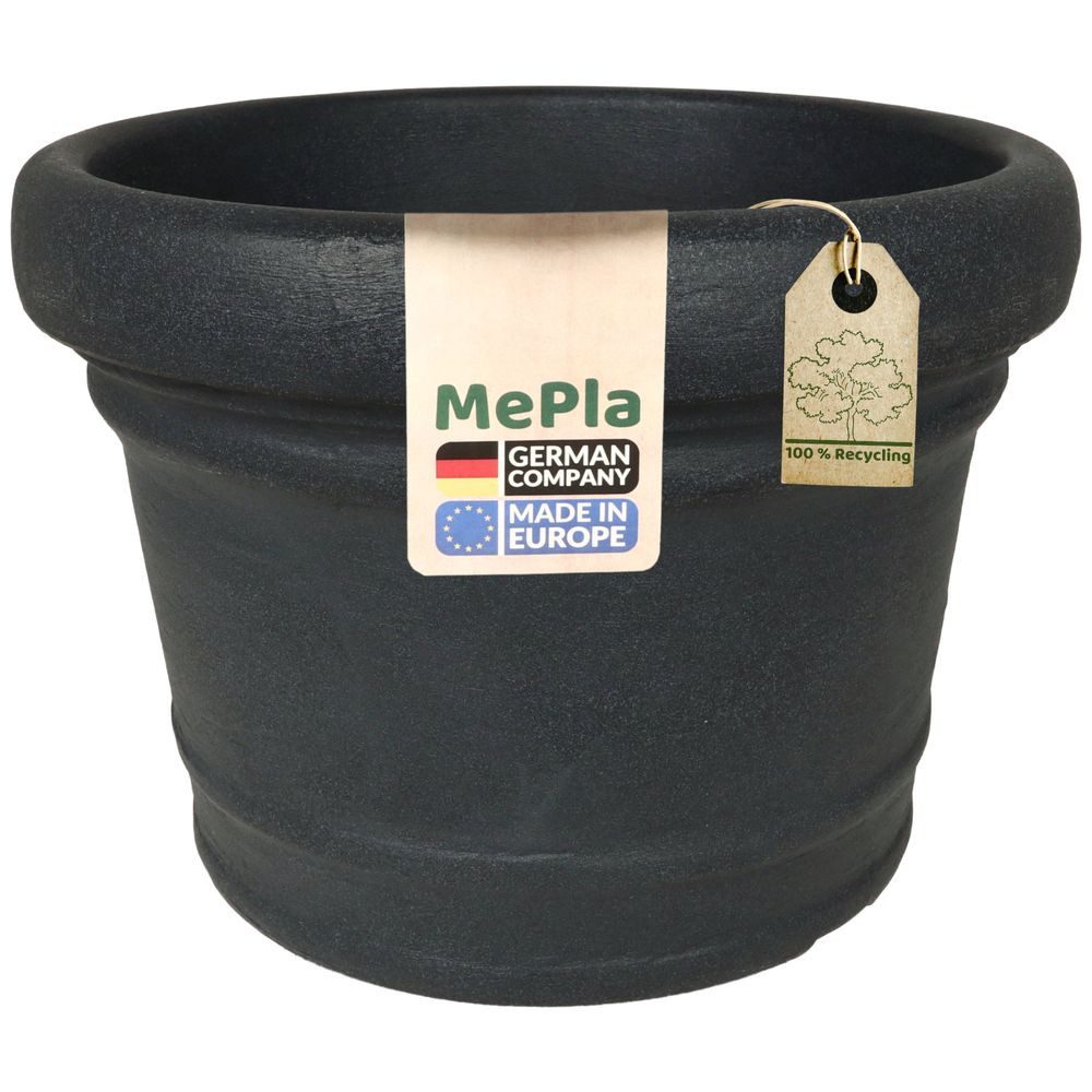 Heimwerkercenter Blumentopf MePla Blumentopf Monza ø30 cm, Anthrazit, frostfester Kunstoff. € 19,99