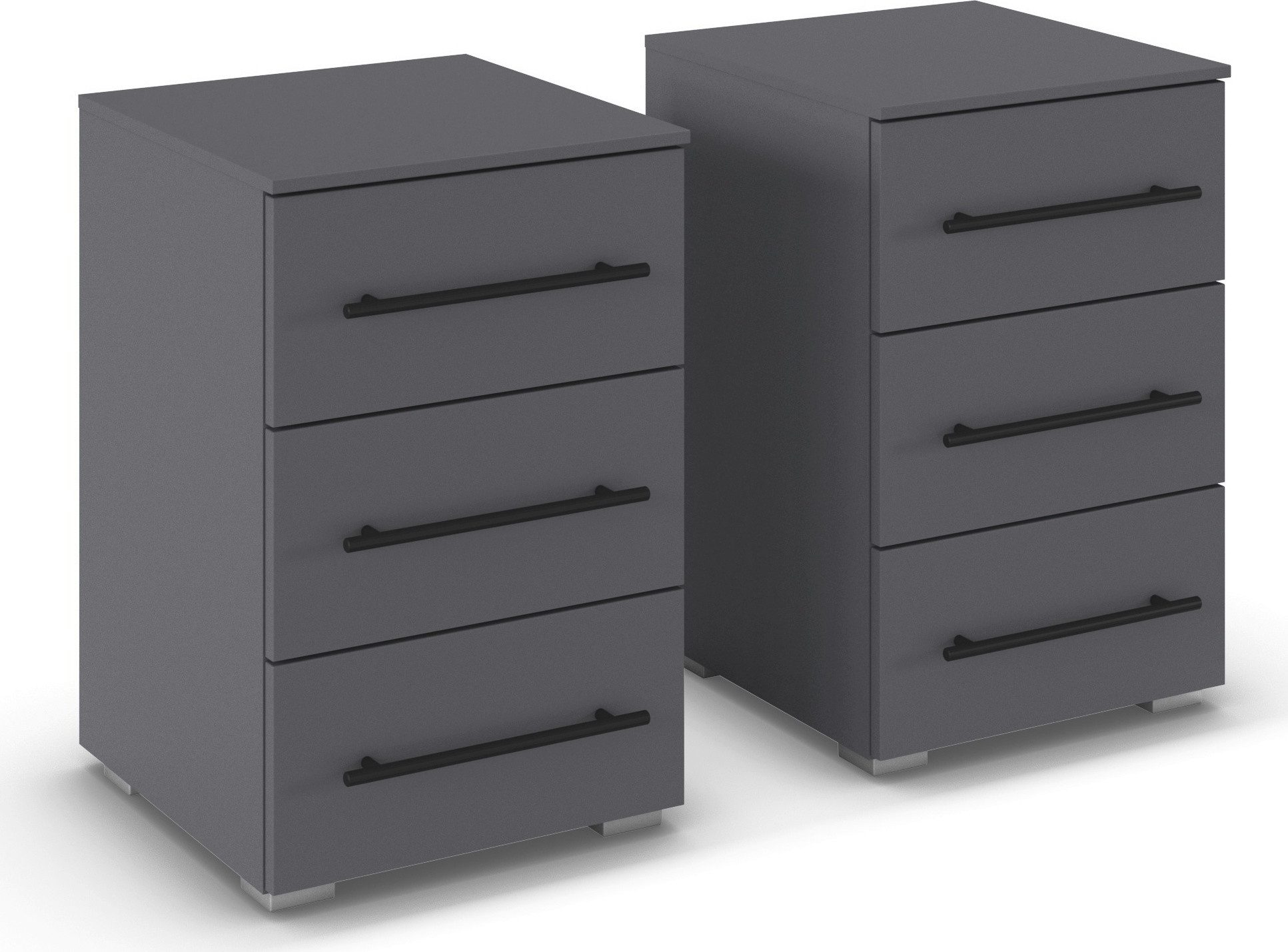 rauch Nachtkommode Nachttisch Nachtkonsole AVOLA in Dekorfront (Set, 2 St., Breite 40 cm inkl. Soft-Close-Funktion), mit 3 geräumigen Schubladen für viel Stauraum MADE IN GERMANY