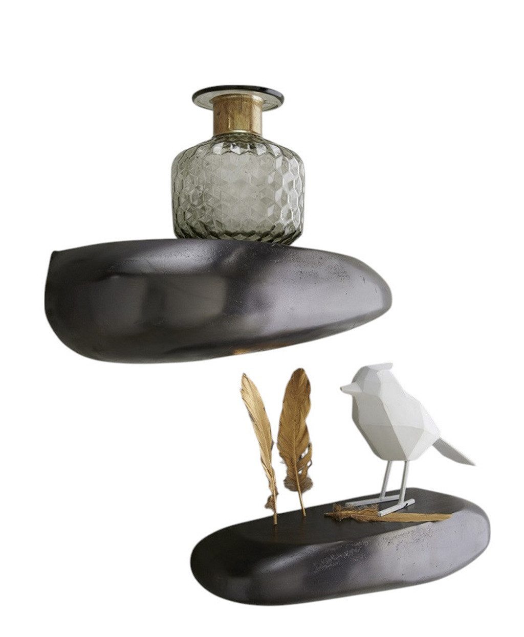 Main Möbel Wandregal Wandregal 43x19cm "Stone" günstig online kaufen