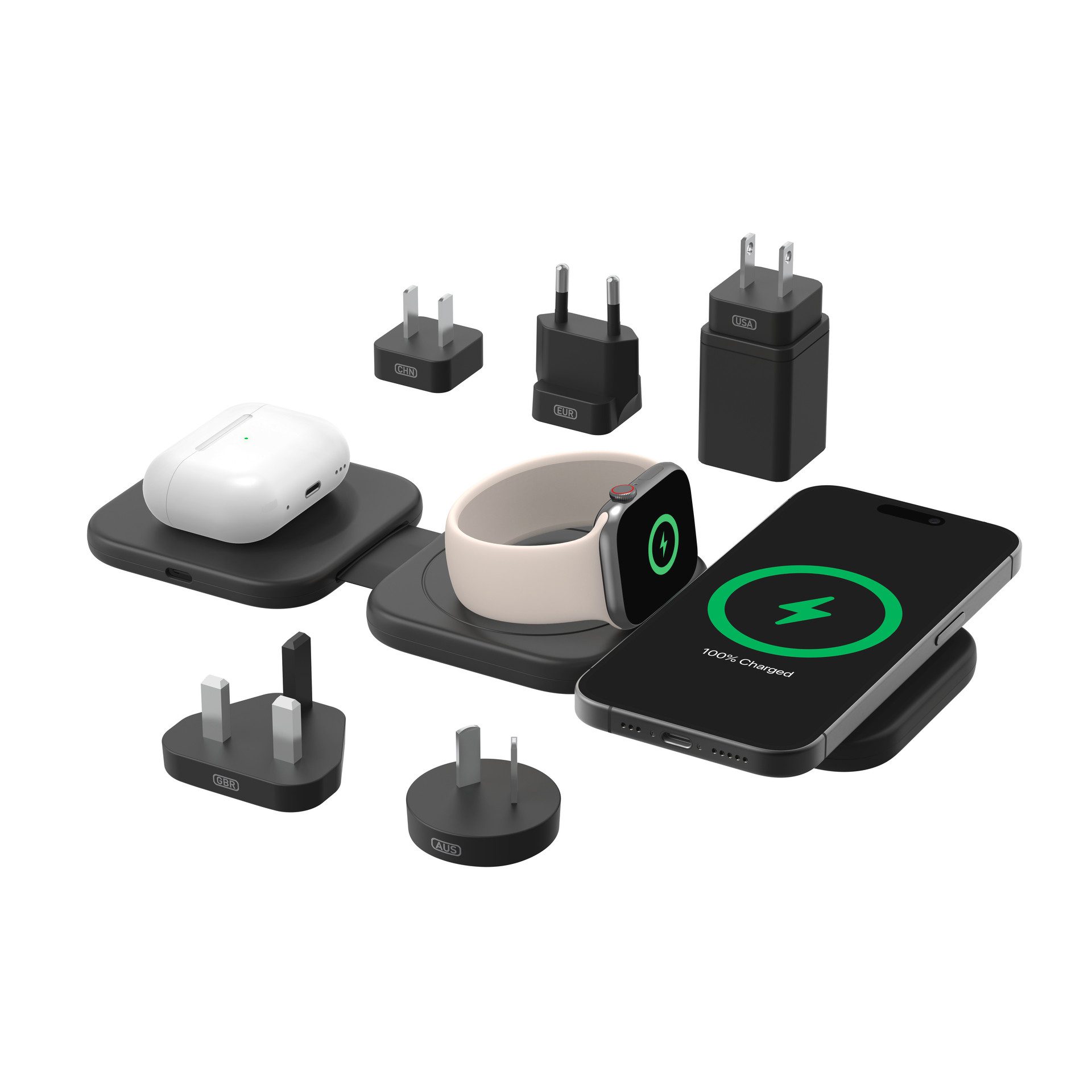 Belkin BoostCharge Pro magnetische 3-in-1-Reiseladestation + Tipps Wireless Charger