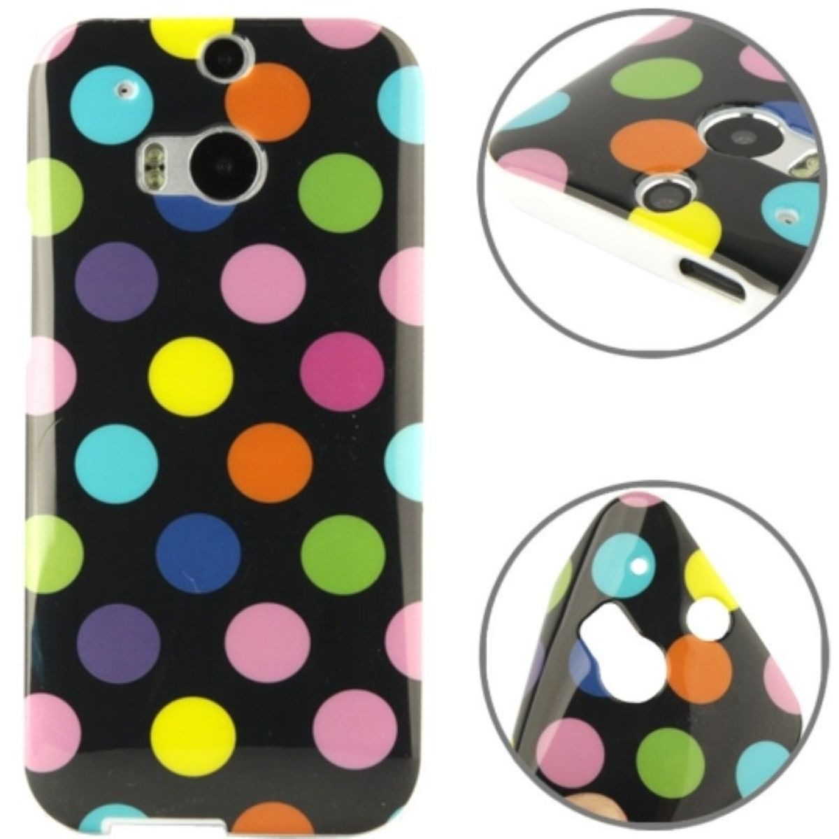 König Design Handyhülle HTC One M8, HTC One M8 Handyhülle Backcover Schwarz