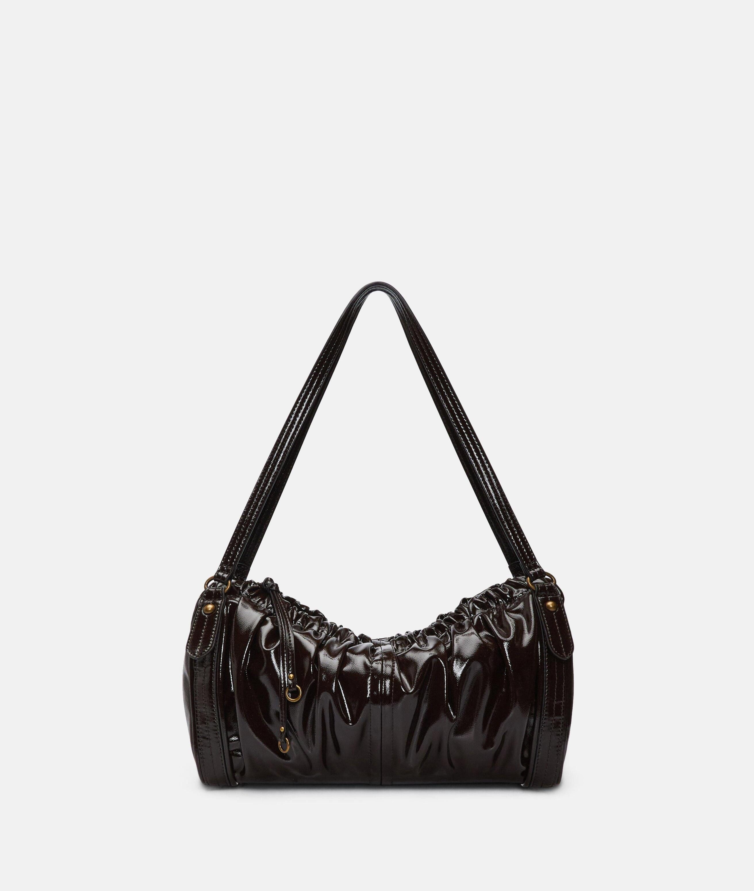 Liebeskind Berlin Schultertasche Faye Satchel M, Geräumige Tasche mit Hochglanz-Finish