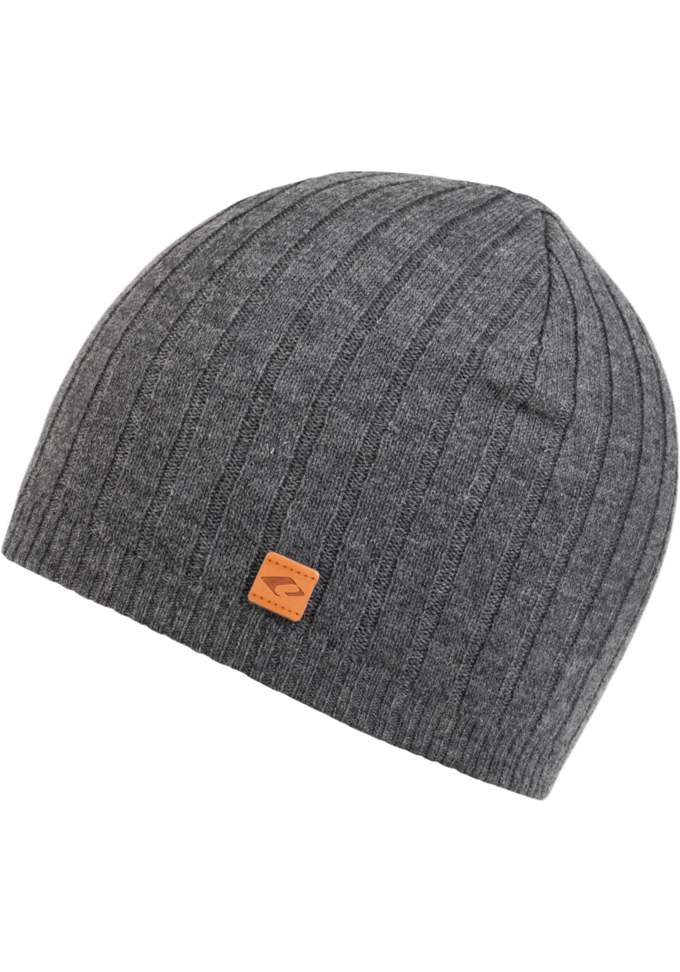 warm Beanie angenehm Hat Doppellagig, grey Alfred melange chillouts