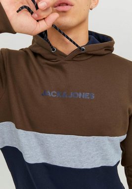 Jack & Jones Kapuzensweatshirt JJEREID BLOCKING SWEAT HOOD NOOS