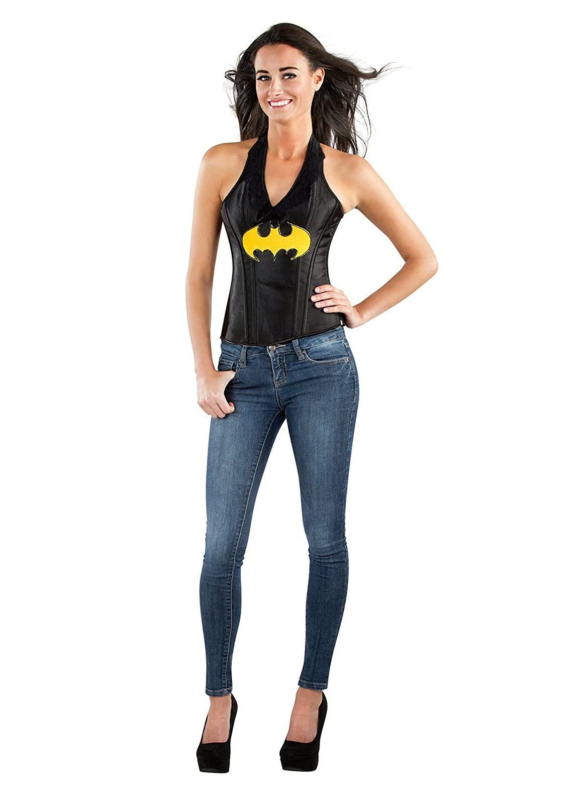 Rubie´s Kostüm Batgirl Neckholder-Top, Verführerisches Oberteil mit Superhe günstig online kaufen