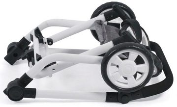 CHIC2000 Kombi-Puppenwagen Mika, Jeans Grey, mit schwenkbaren Vorderrädern