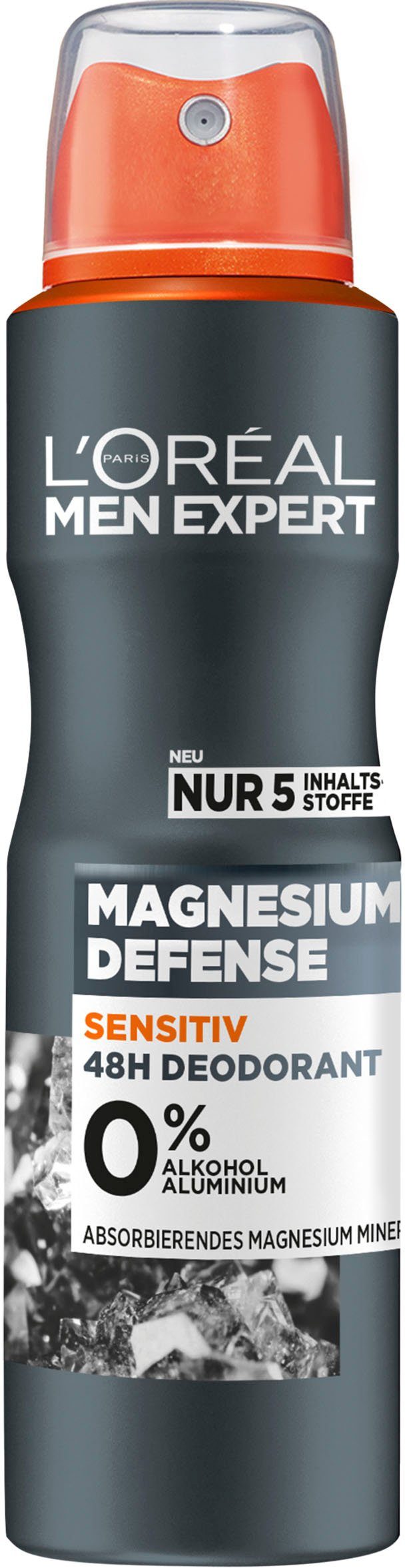 MEN Magnesium L'ORÉAL EXPERT Defense PARIS Deo-Spray