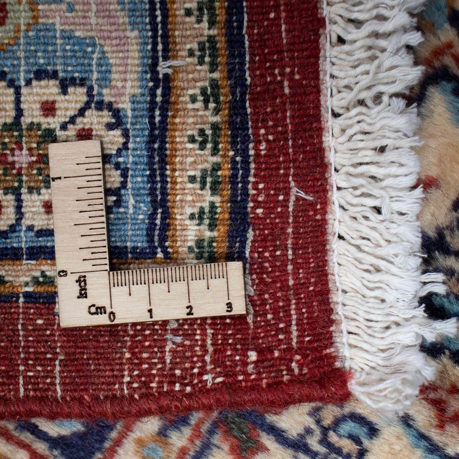 Handgeknüpft Medaillon x rechteckig, 242 Wollteppich 360 Keshan 10 mm, morgenland, cm, Höhe: Rosso