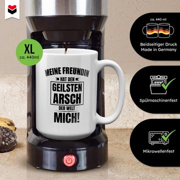 22Feels Tasse Freund Jahrestag Geschenk Ihn Valentinstag Männer 1 2 Jahre Paar, Keramik, XL, Made In Germany, Spülmaschinenfest