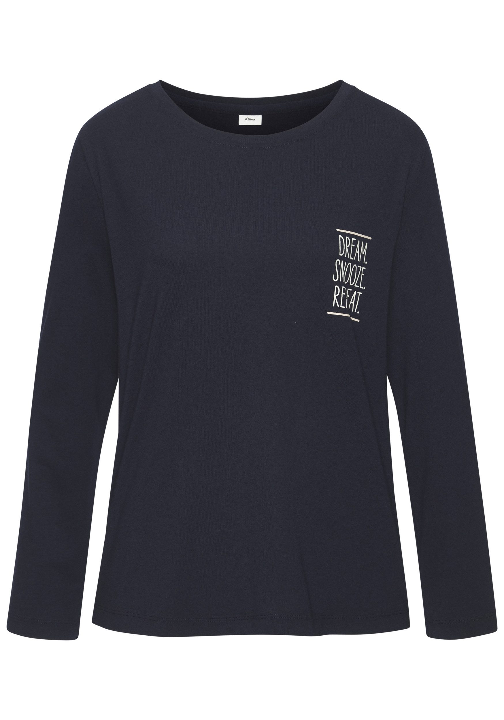 s.Oliver BLACK LABEL Pyjamaoberteil s.Oliver Longsleeve