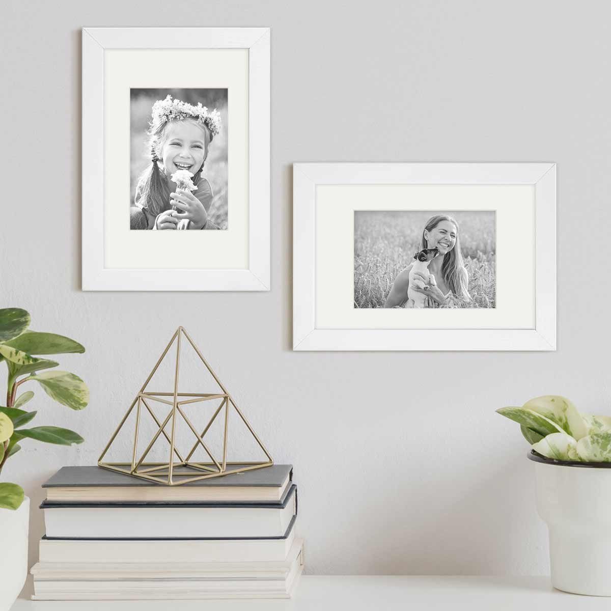 PHOTOLINI Bilderrahmen 2er Set Echtholz mit günstig online kaufen