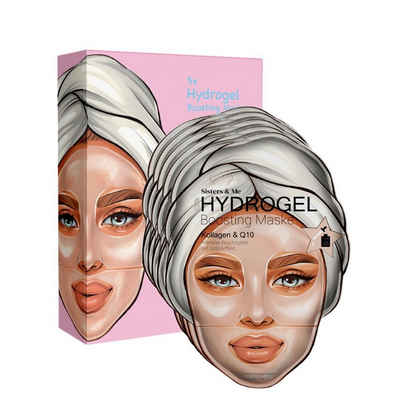 Sisters & Me Gesichtsmaske 5x Sisters & Me Hydrogel 100 % Feuchtigkeitsmaske, 5-tlg.