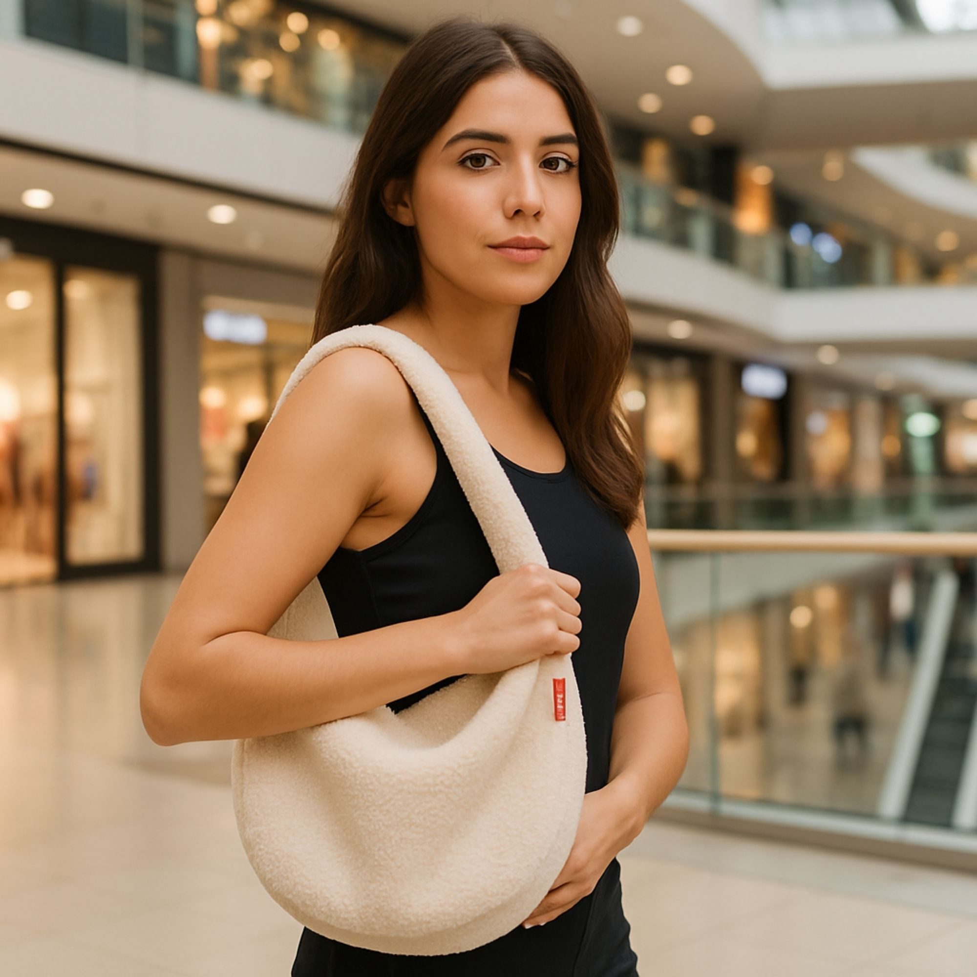 REISENTHEL® Shopper reisenthel GO1042 moonbag teddy sand Trendige Umhängetasche – Bild 5 von 5