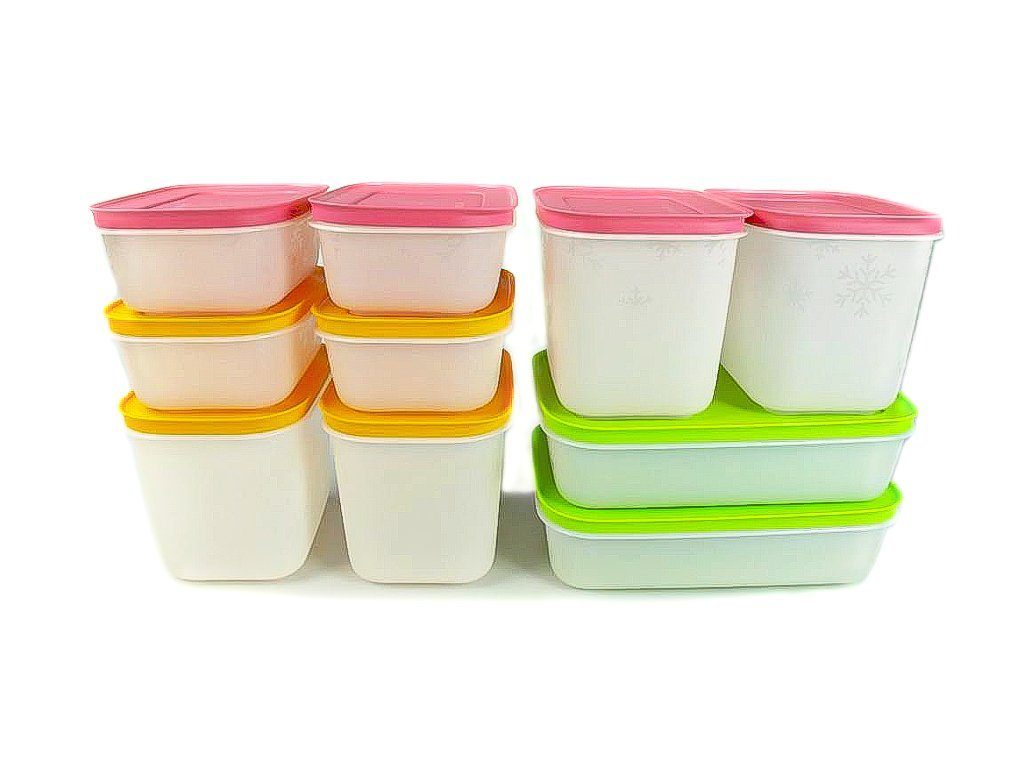 1,0L(2)+ SPÜLTUCH 450ml(4)+ Frischhaltedose 1,1L(4)+ TUPPERWARE Eis-Kristall