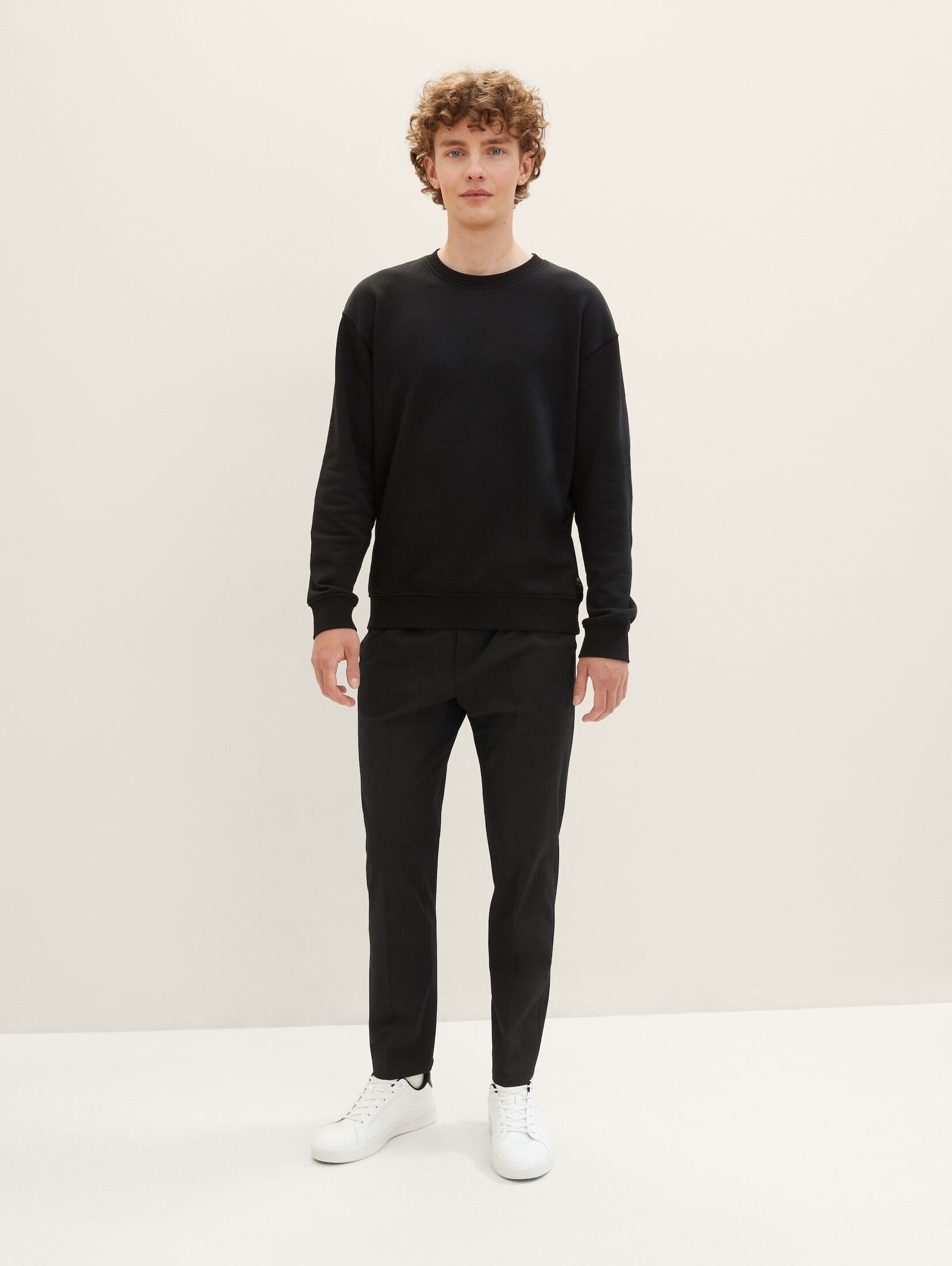 Black Denim Chino TOM Relaxed TAILOR Tapered Chinohose