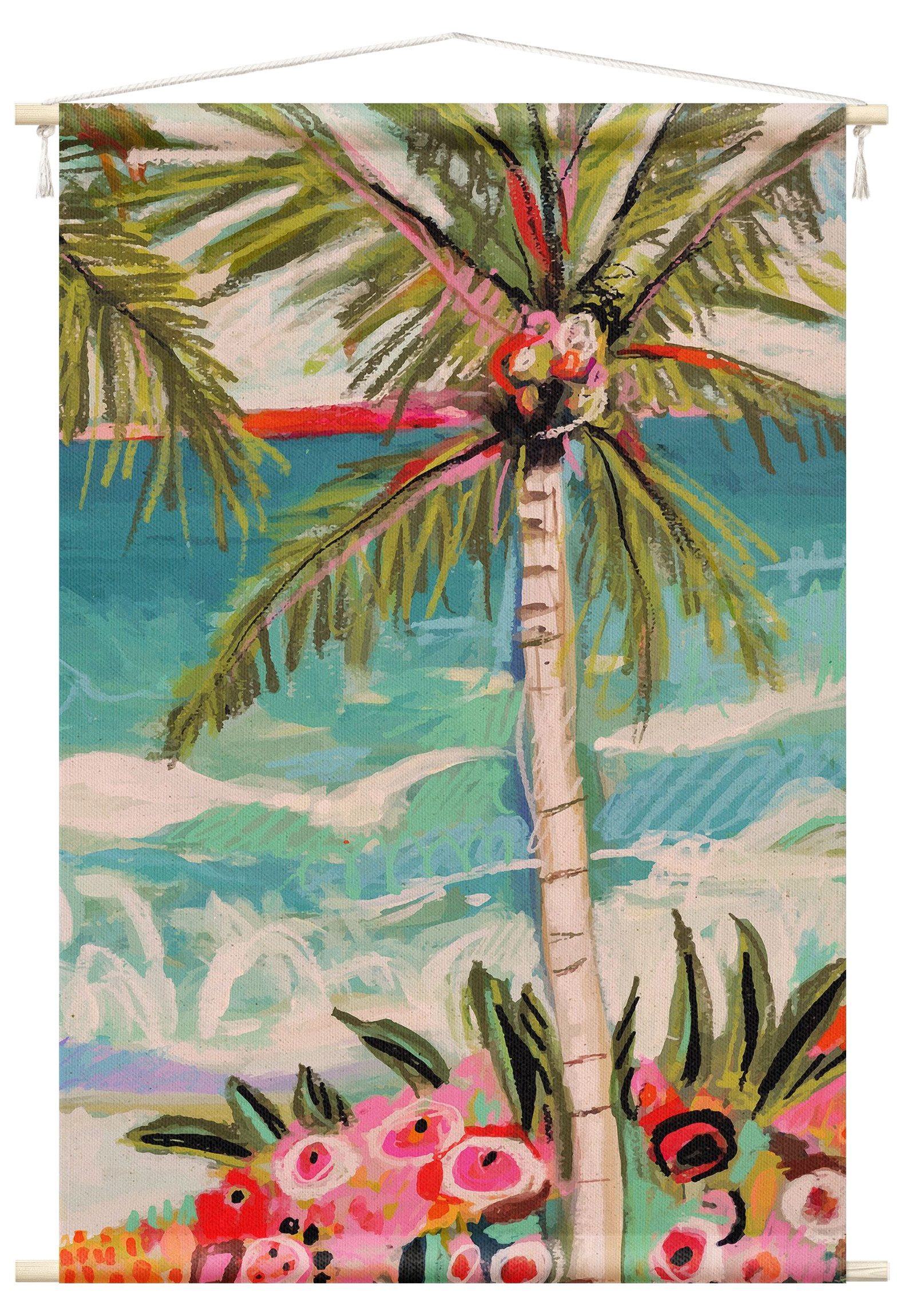 Wandteppich modern Tropisch Natur bunt