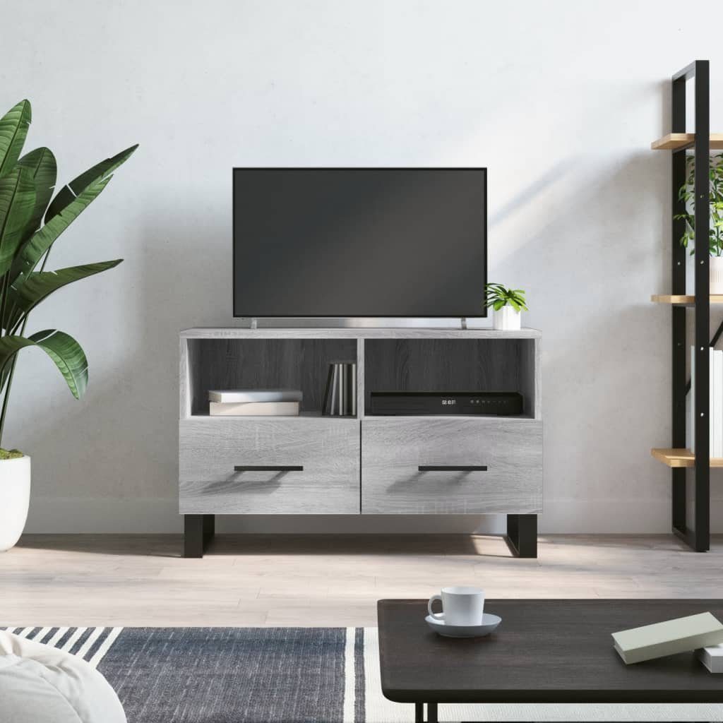 Sonoma furnicato Holzwerkstoff Grau cm TV-Schrank 80x36x50