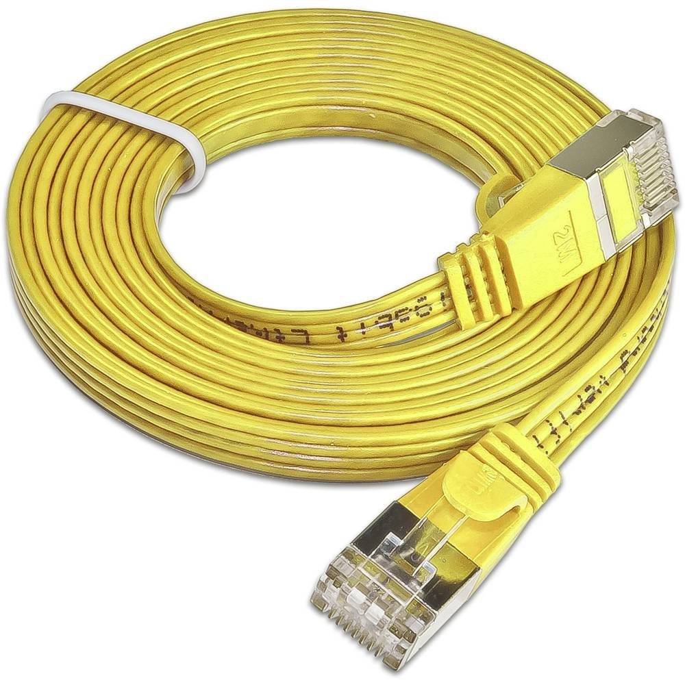 voelkner selection NO NAME Slim CAT6 Slimpatchkabel, U/FTP, flach,2 m LAN-Kabel | Stromversorgungskabel