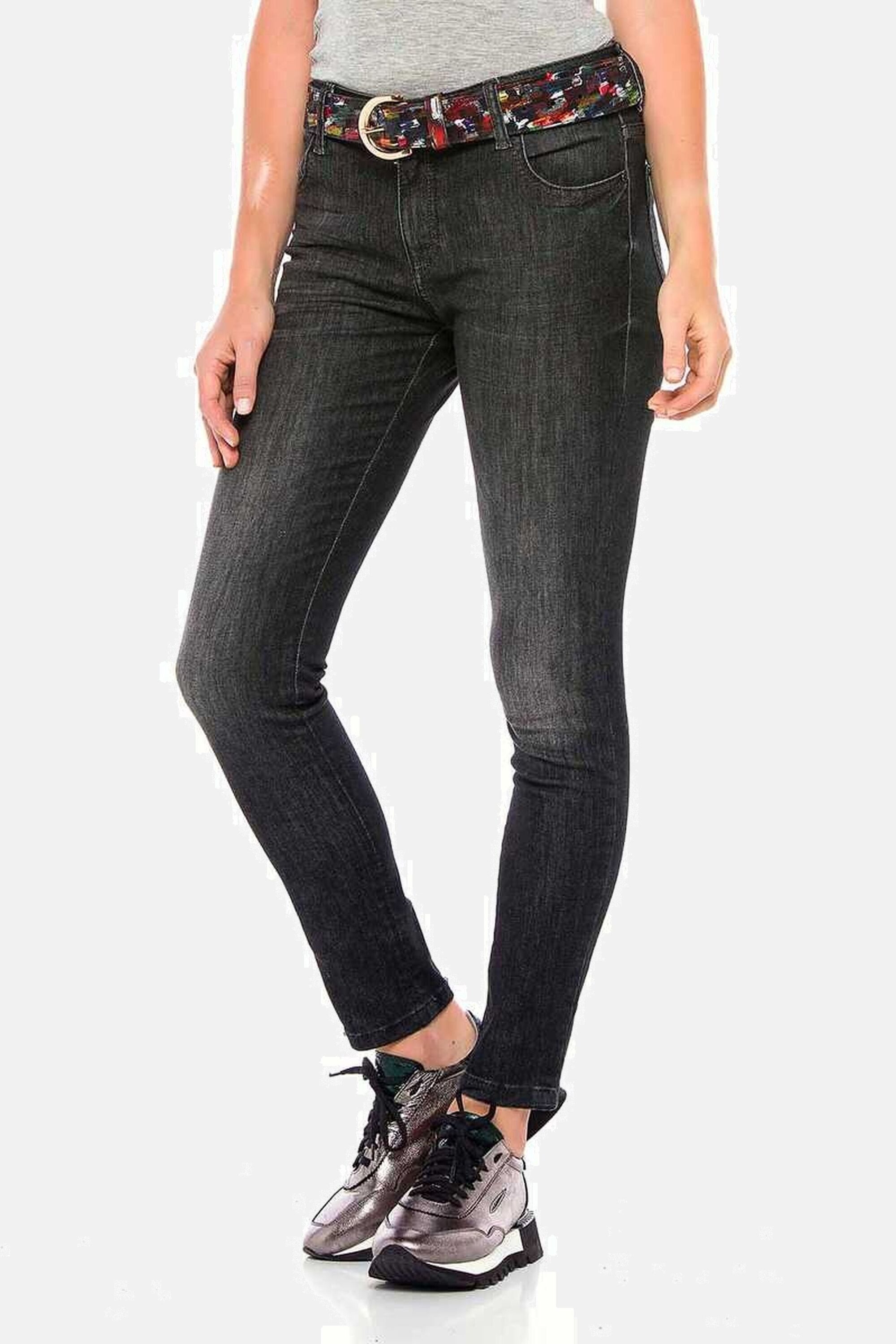 Cipo & Baxx 7/8-Jeans Jeans Aus hochwertigen Materialien, WD394 – Bild 5 von 5
