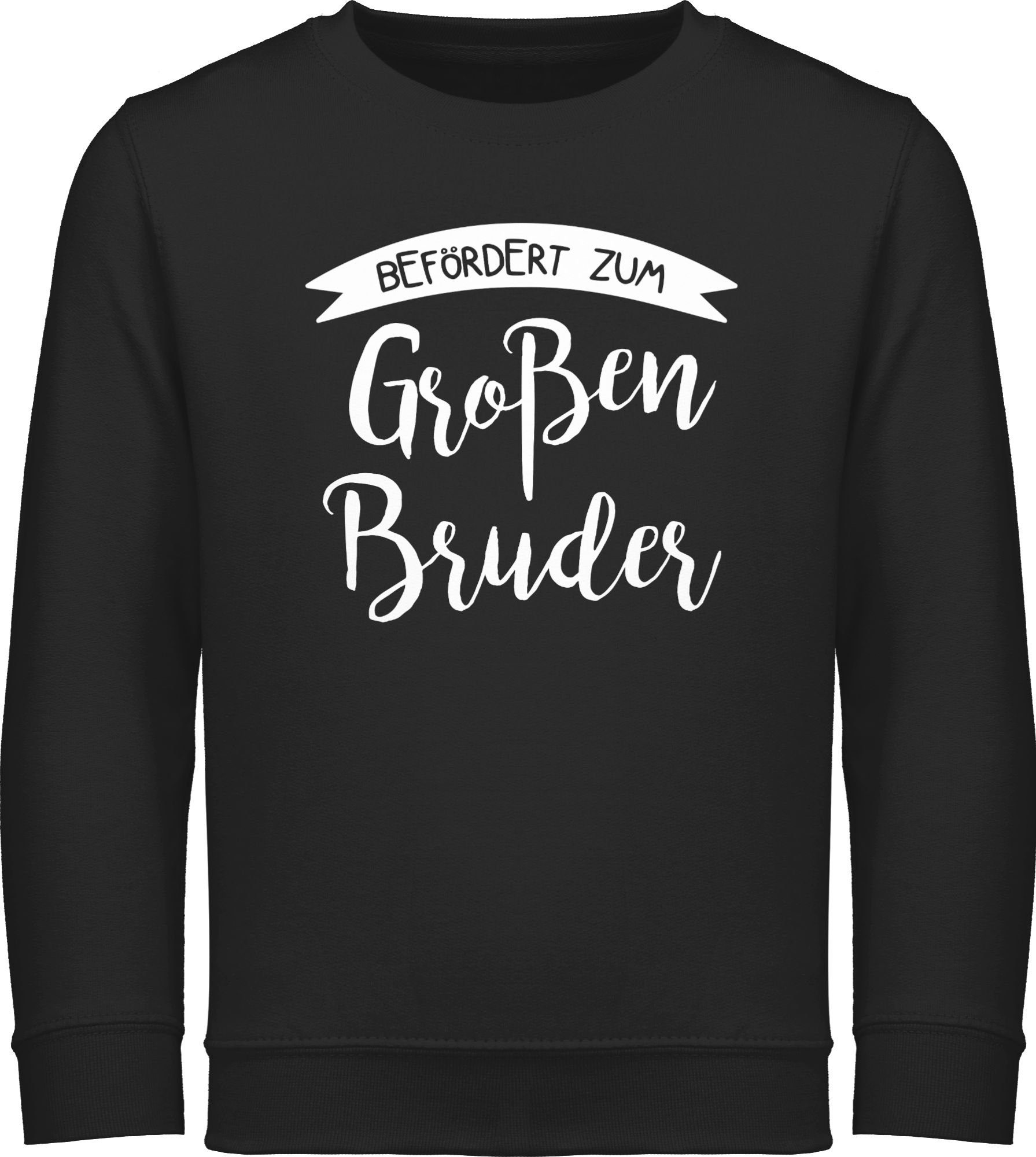 Sweatshirt großen Bruder 1 Befördert Bruder Großer zum Schwarz Shirtracer