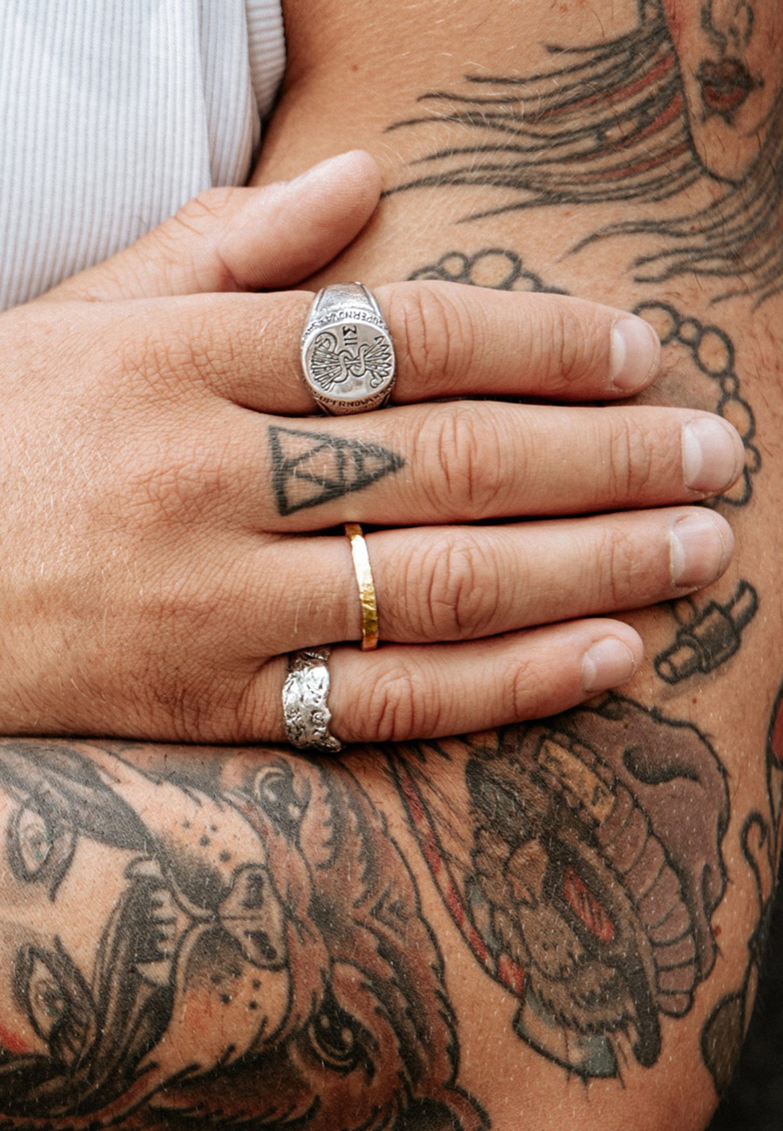 HAZE & GLORY Silberring Bandring - Zion Schmales Design 925 Silber – Bild 4 von 5