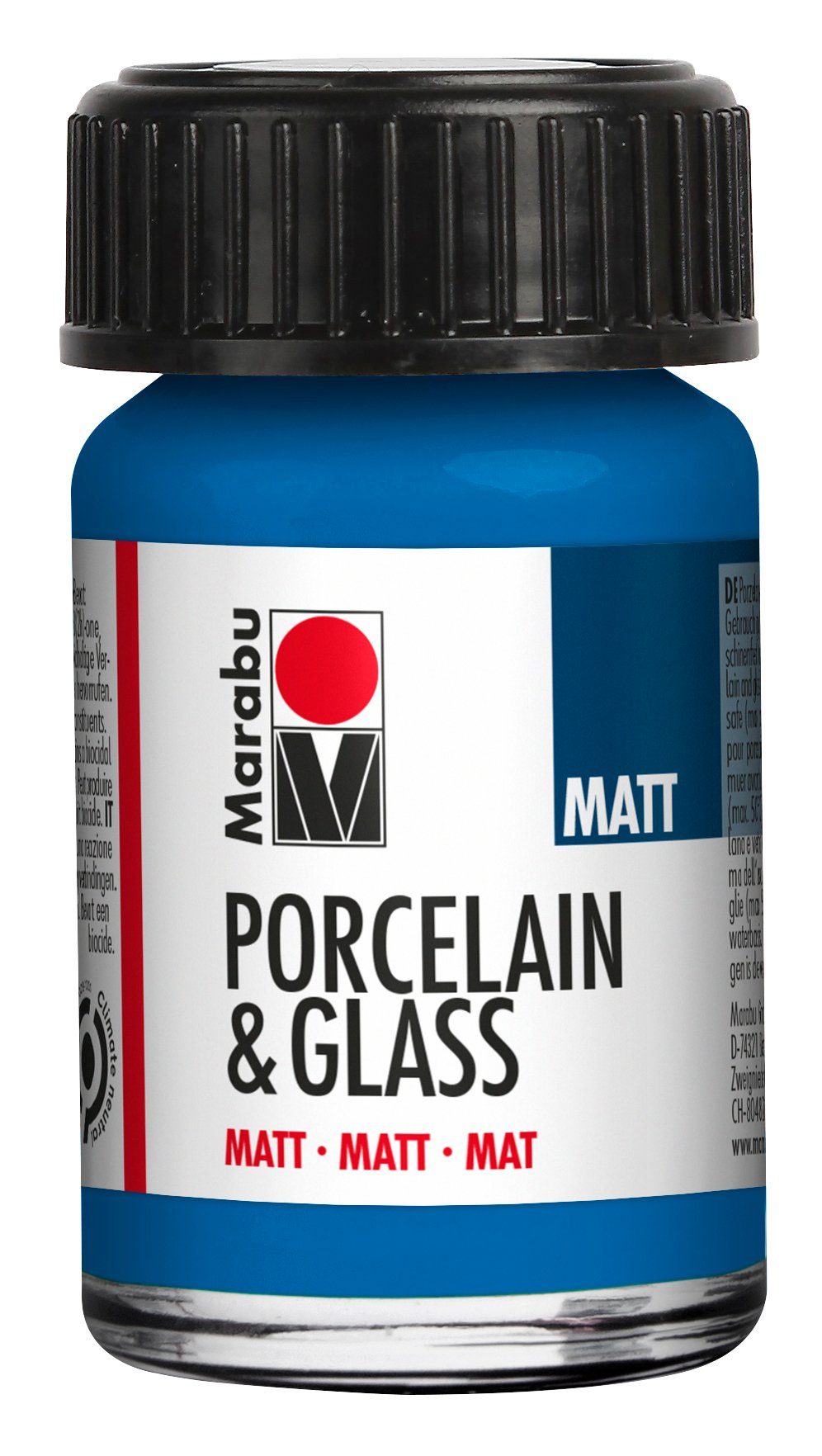 Marabu Bastelfarbe Porcelain & Glass Matt, 15 ml