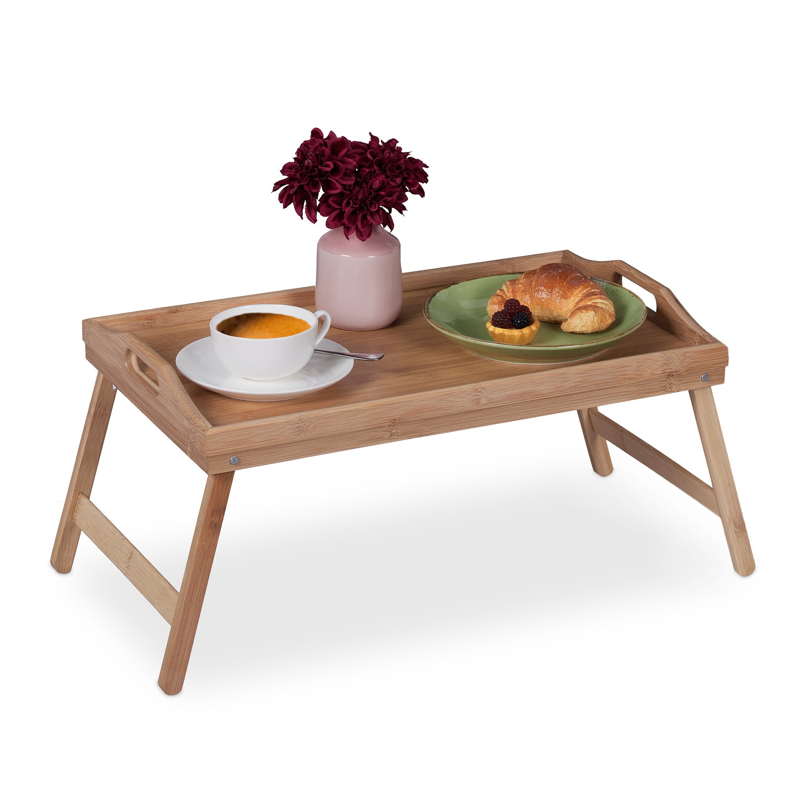 relaxdays Tabletttisch »Klappbares Betttablett aus Bambus« online