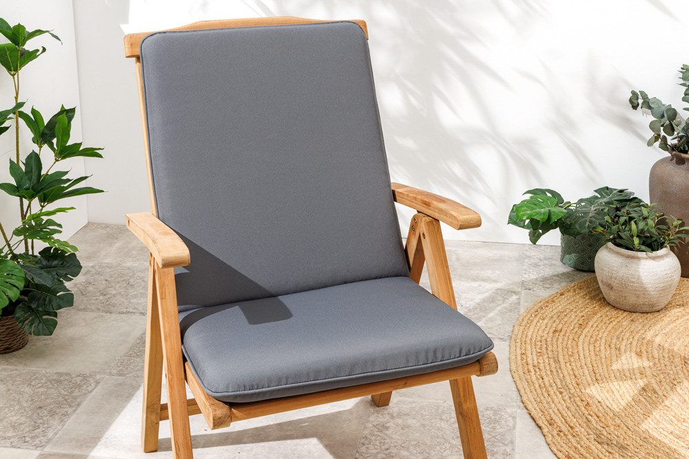 Sitzauflage COMFORT LINE 50x100cm anthrazit-rechteckig, Sitzkissen, Polsterauflage