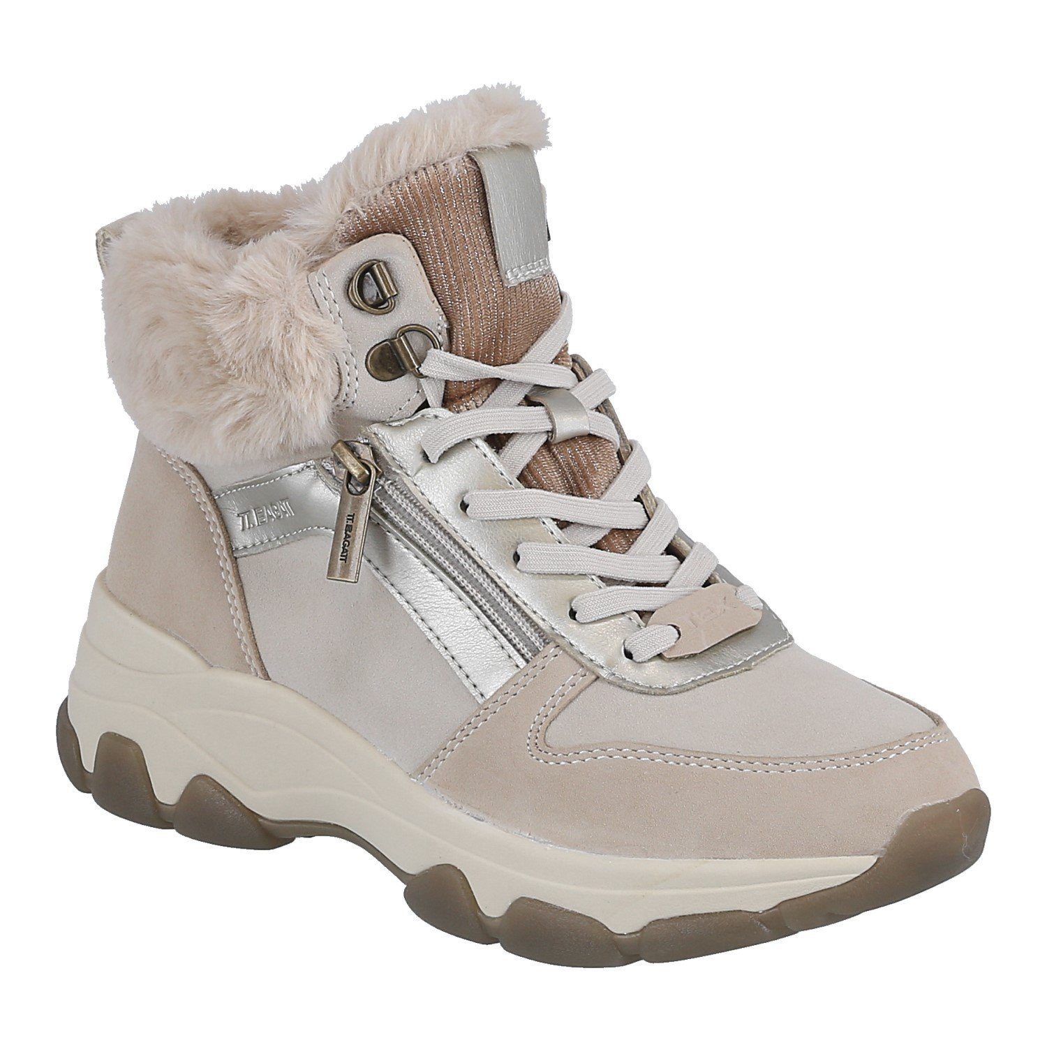 BAGATT D31-ANX51-5555 (gefüttert) beige/metallic Damen Winterstiefel
