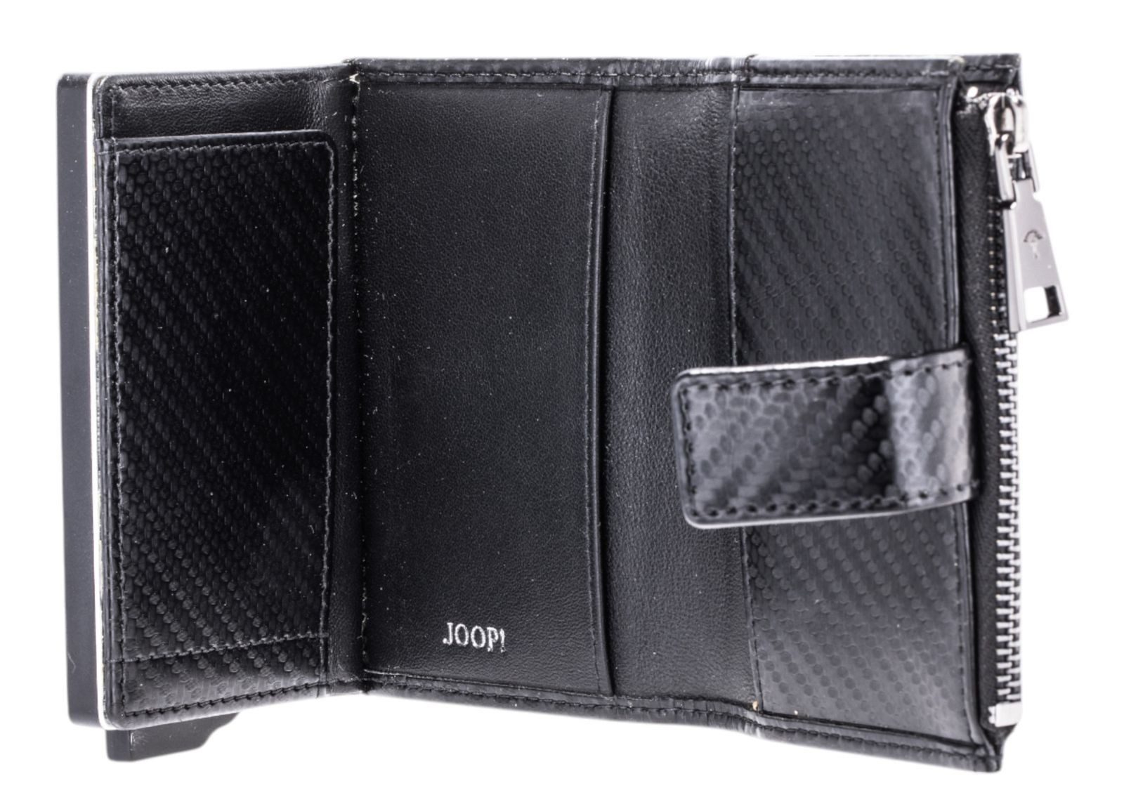 JOOP! Kartenetui C-Four E-Cage, aus echtem Rindsleder mit RFID-Blocker Schutz