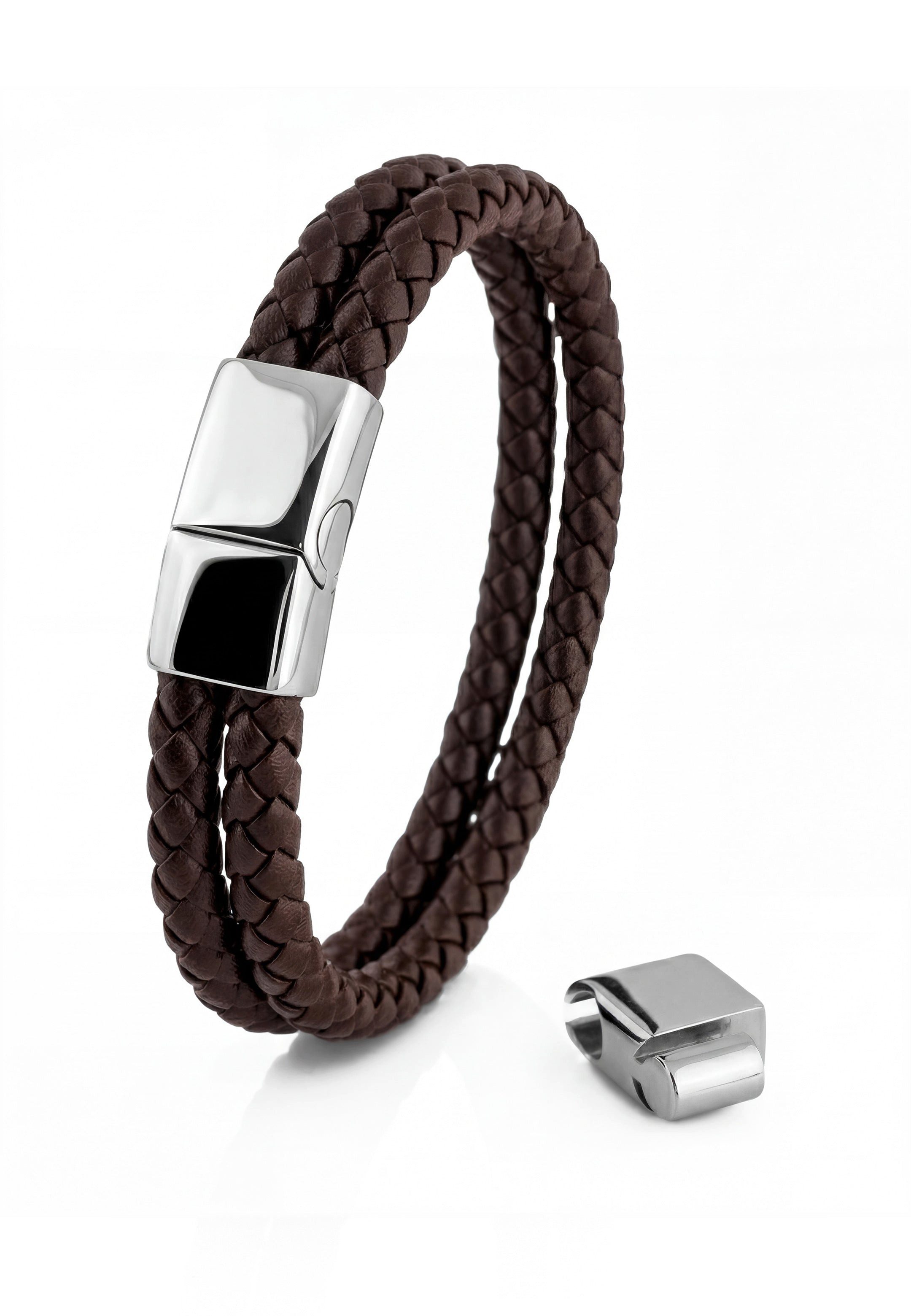 Akitsune Armband Simplicitas Bracelet Silver - Brown