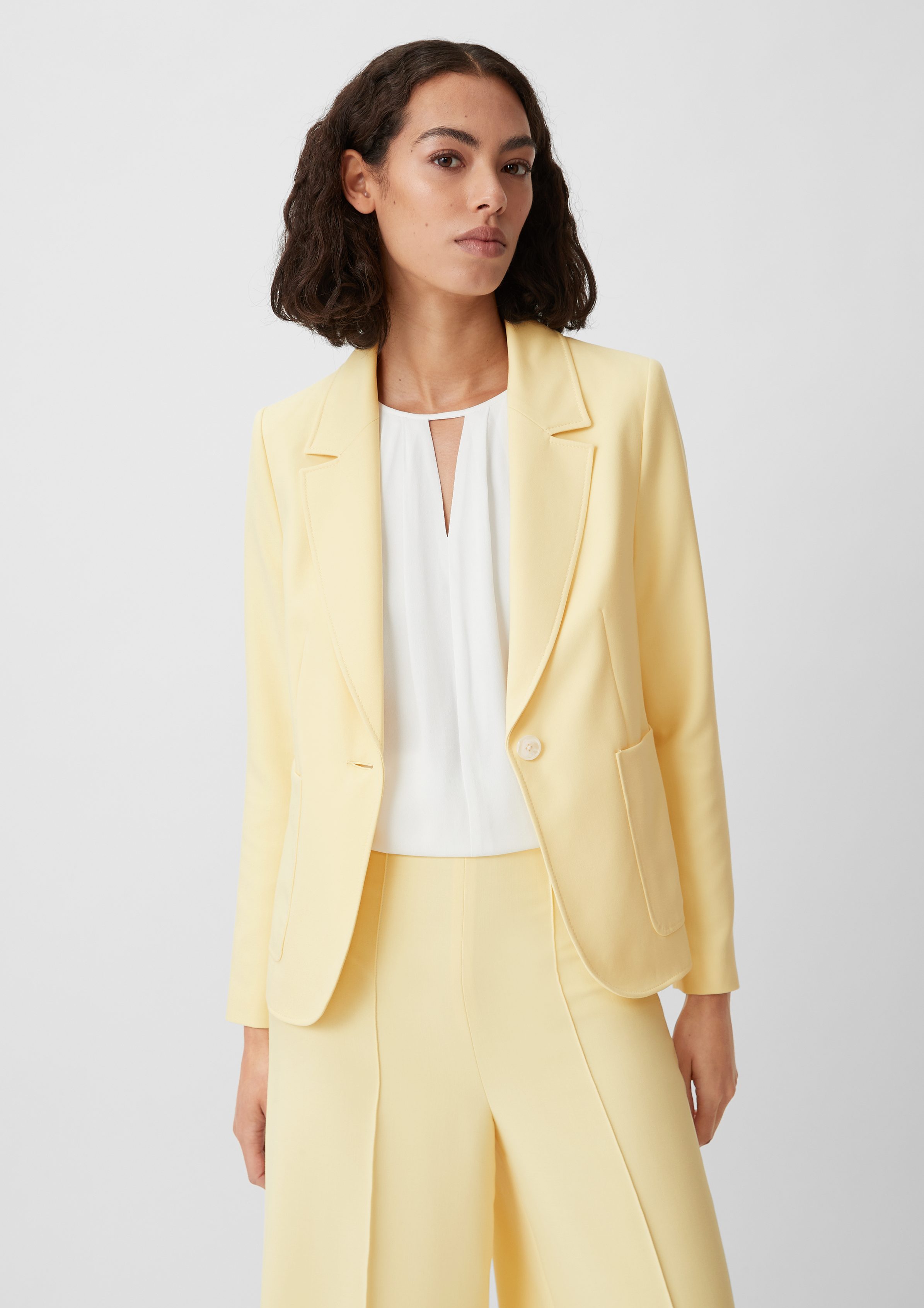 Blusenblazer Blazer aus Viskosemix
