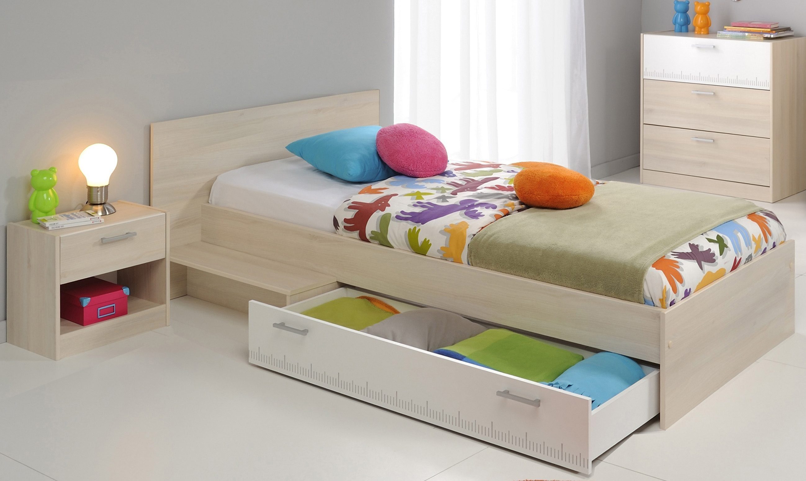 Parisot Jugendbett Charly, Einzelbett, mit Bettschubkasten günstig online kaufen