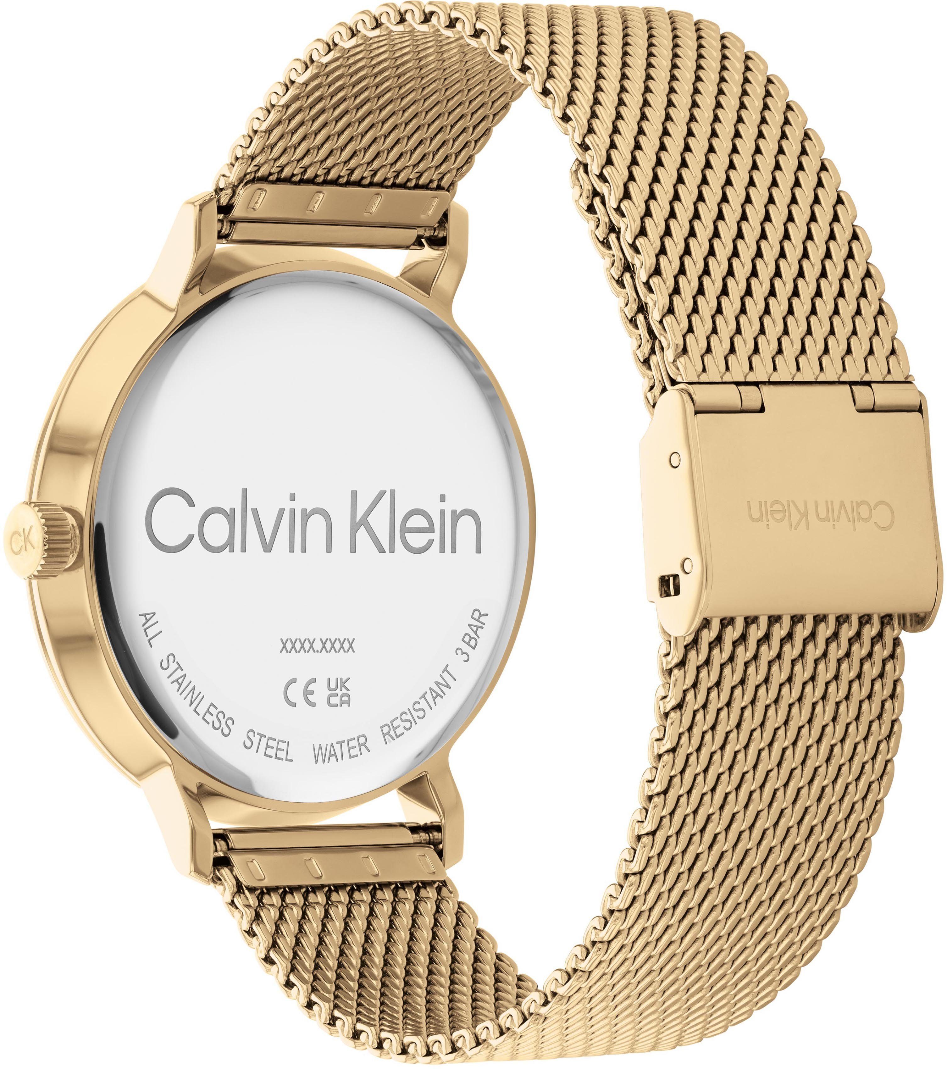 Calvin Klein Quarzuhr MODERN 25200049, Armbanduhr, Herrenuhr, Mineralglas, Edelstahlarmband, analog