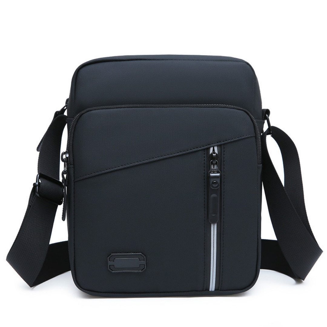 Zaewry Schultertasche Oxford Herren Tasche,Umhängetasche, Herrentasche Zum Umhängen (Verstellbarer Schultergurt Wasserdichtes Mit reflektierenden Streif), Cross – Bild 2 von 5