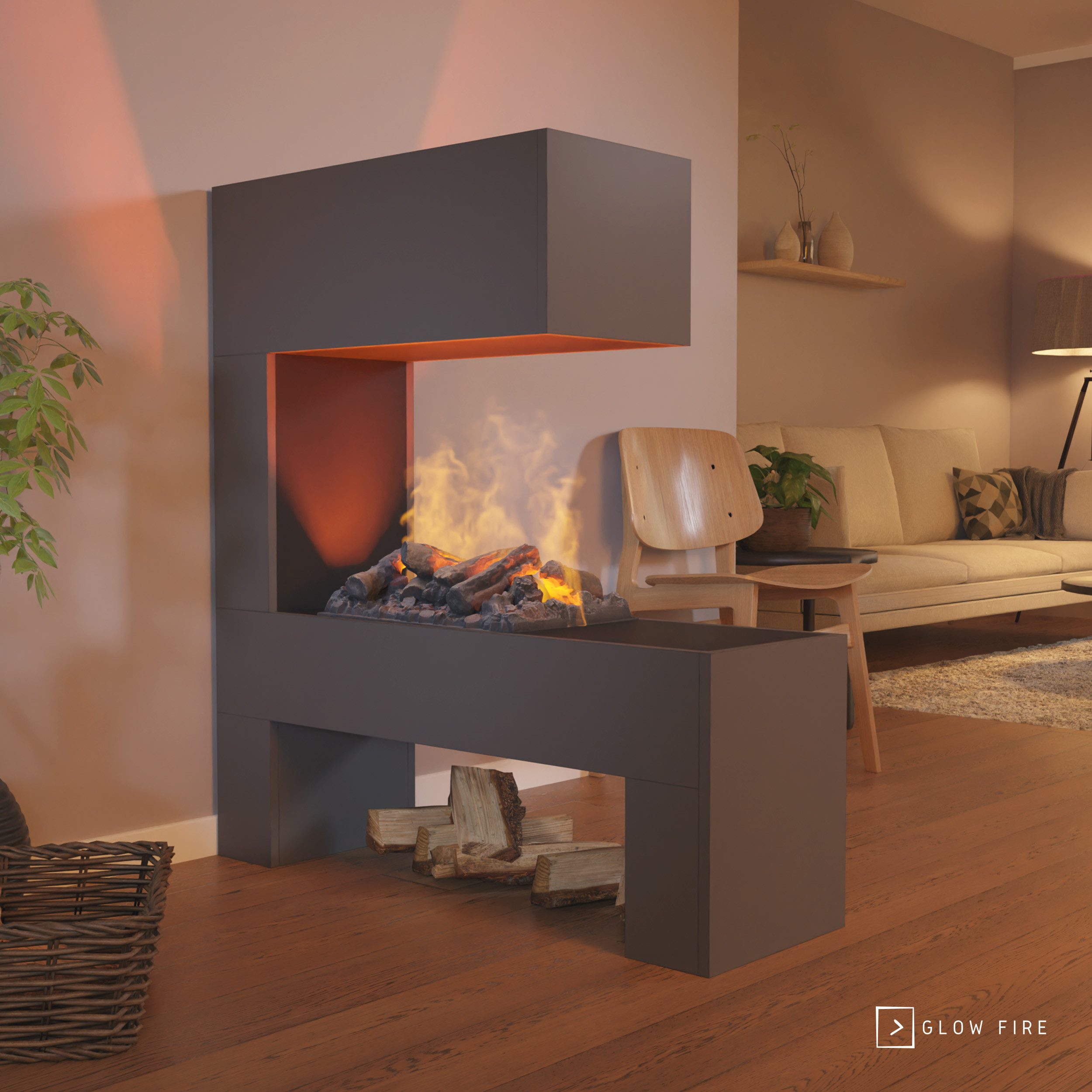 GLOW FIRE Elektrokamin Mozart Wasserdampf Kamin, günstig online kaufen