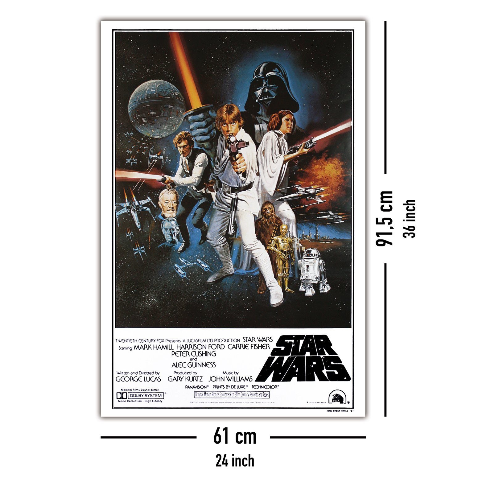 Star Wars Poster Star Wars Poster Style 'C' - American 61 x 91,5 cm – Bild 5 von 5