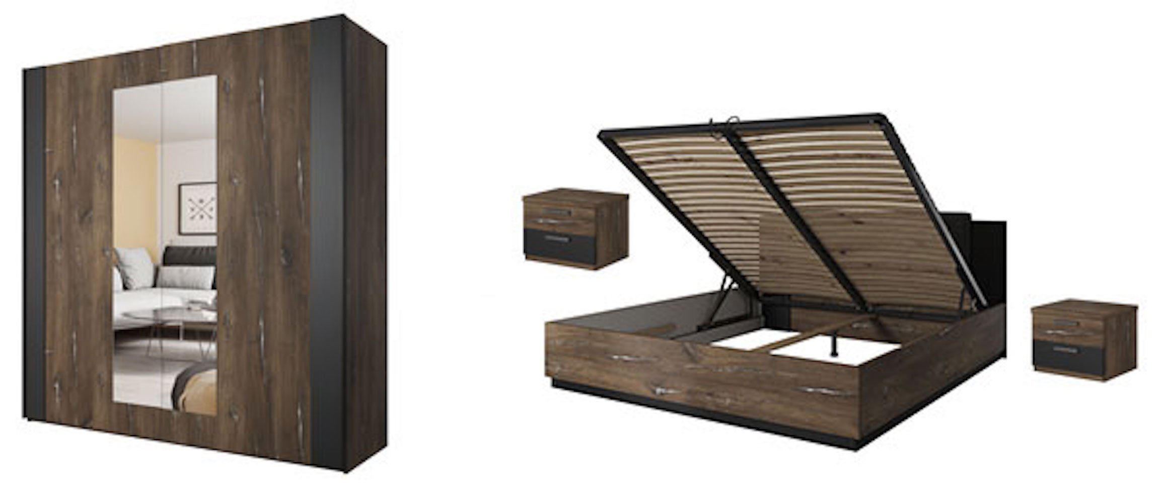 Helvetia Schlafzimmer-Set Sigma, (Sigma), 4-teilig Ausführung wählbar