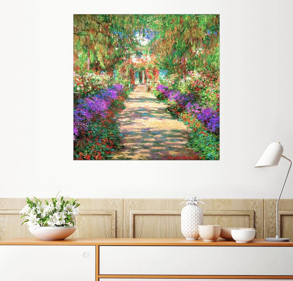 Posterlounge Wandbild Claude »Weg in Garten