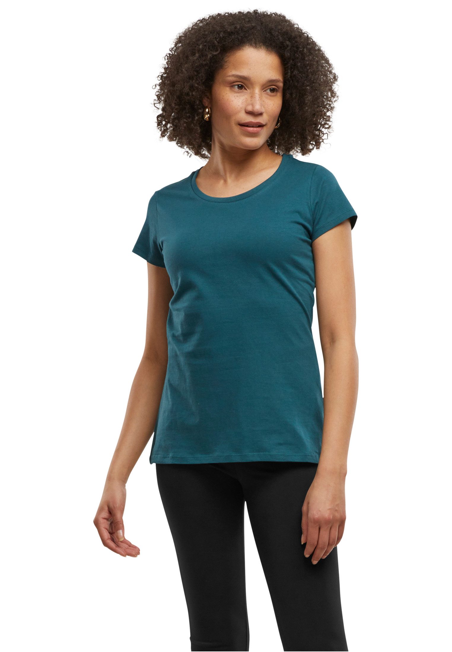 urbandreamz T-Shirt Damen Kurzarm T-Shirt Rundhals Basic Shirt Jersey Kurzarmshirt